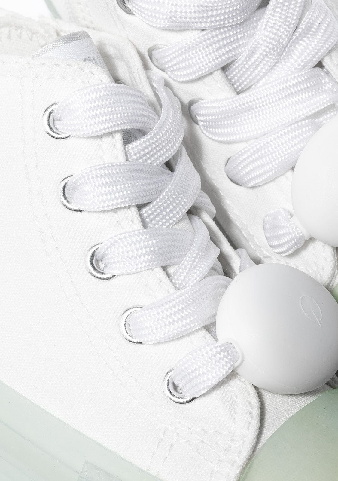 CONGUITOS Shoes Unisex White Cord With Lights Hi-Top Sneakers Canvas