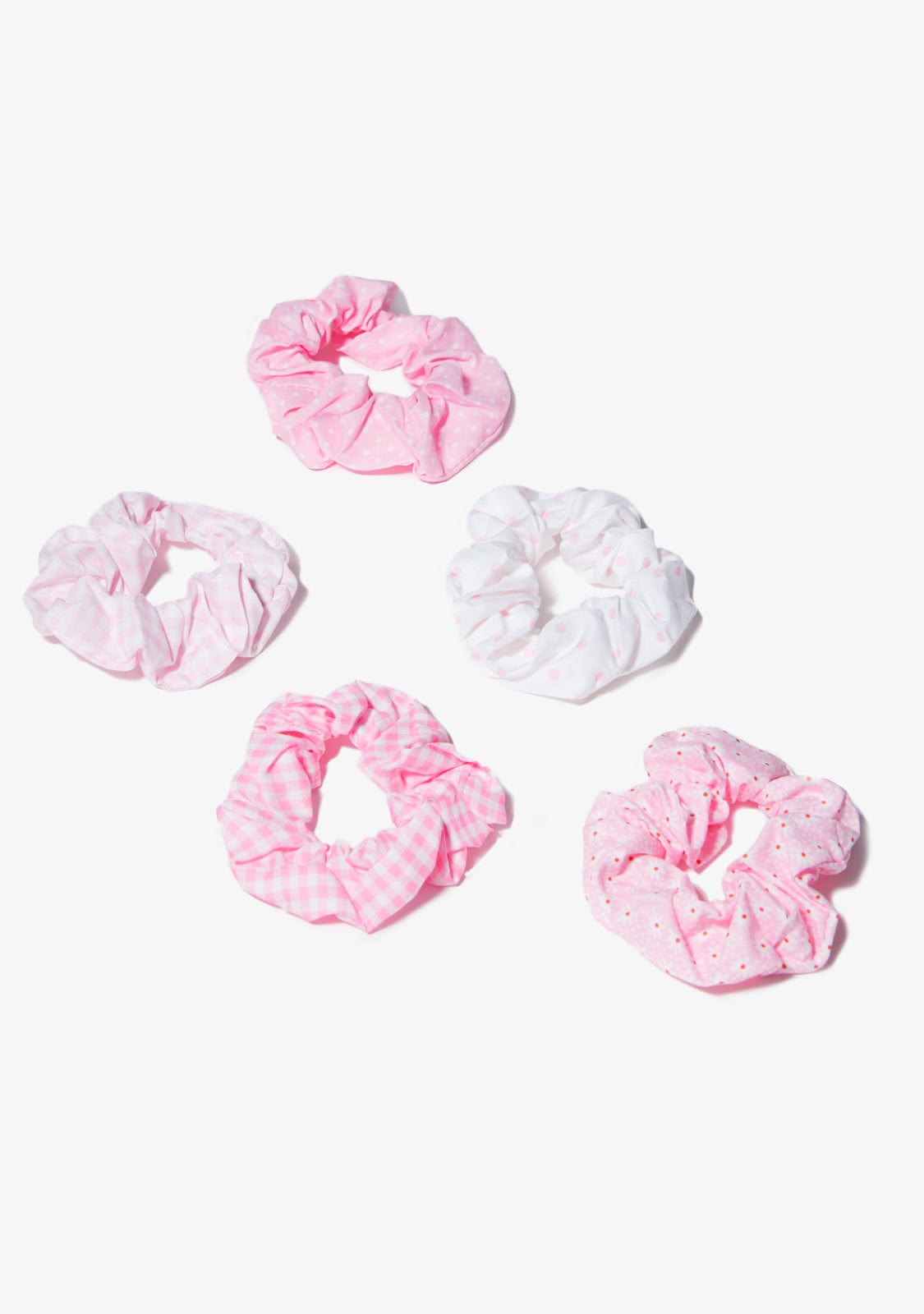 CONGUITOS TEXTIL Accessories Pink Multi Scrunchies Set