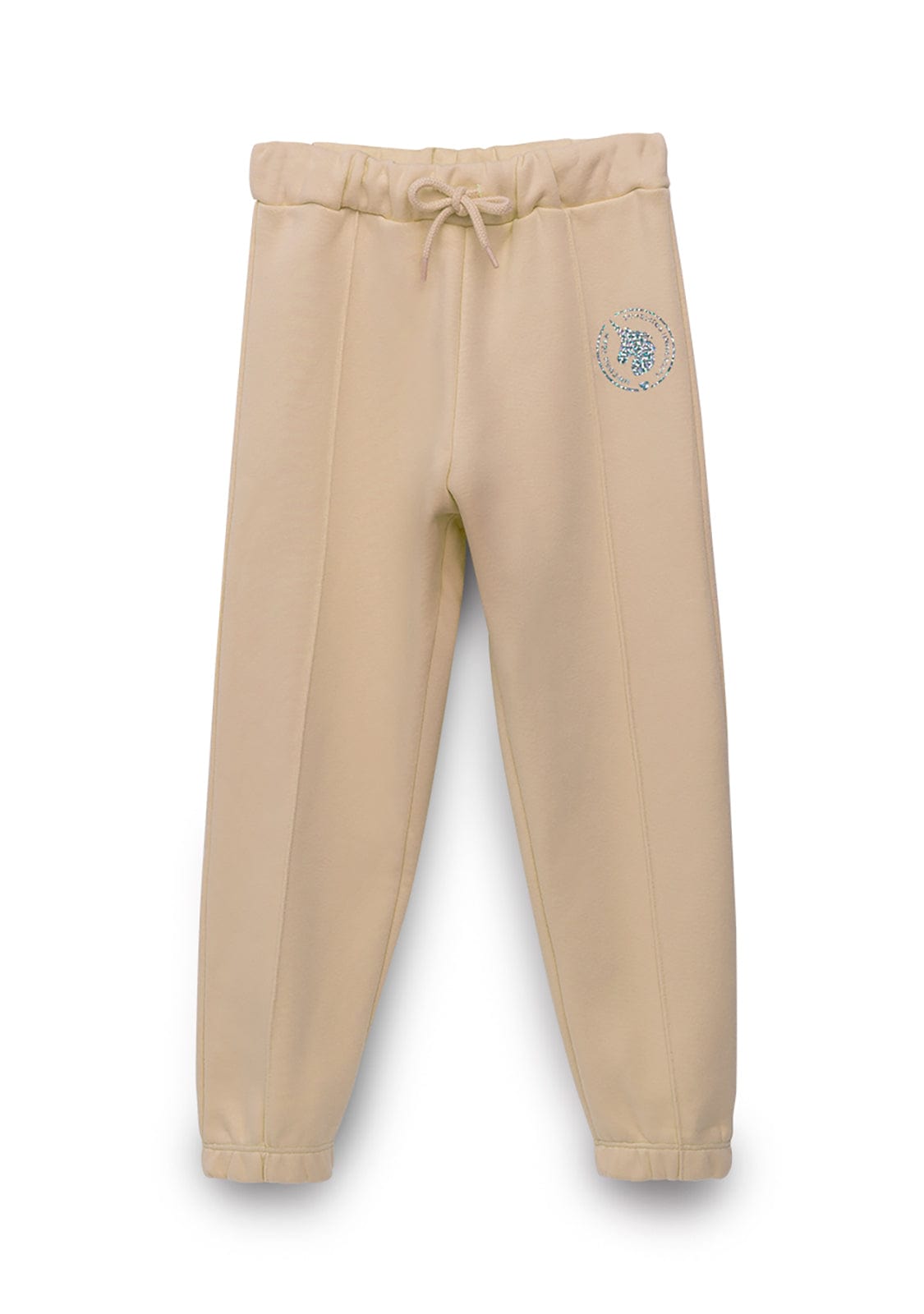 Girl s Jogging Pants Plush Beige