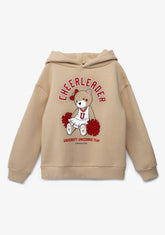 CONGUITOS TEXTIL Clothing Girl's Beige Teddy Hoodie