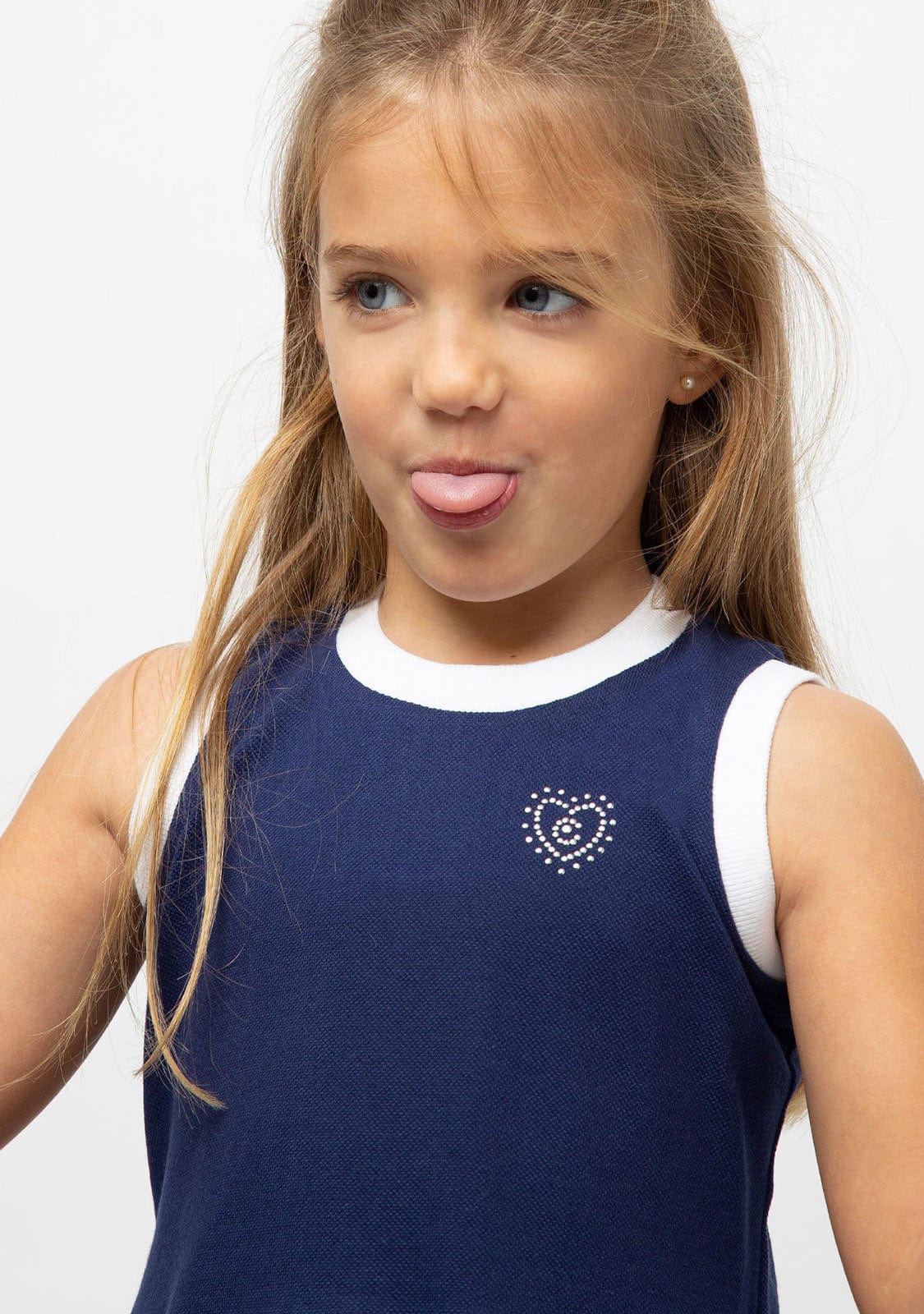 CONGUITOS TEXTIL Clothing Girl's Blue Skater Dress