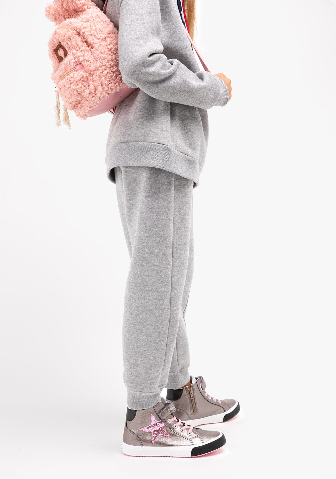 CONGUITOS TEXTIL Clothing Girl's Grey Basic Joggers