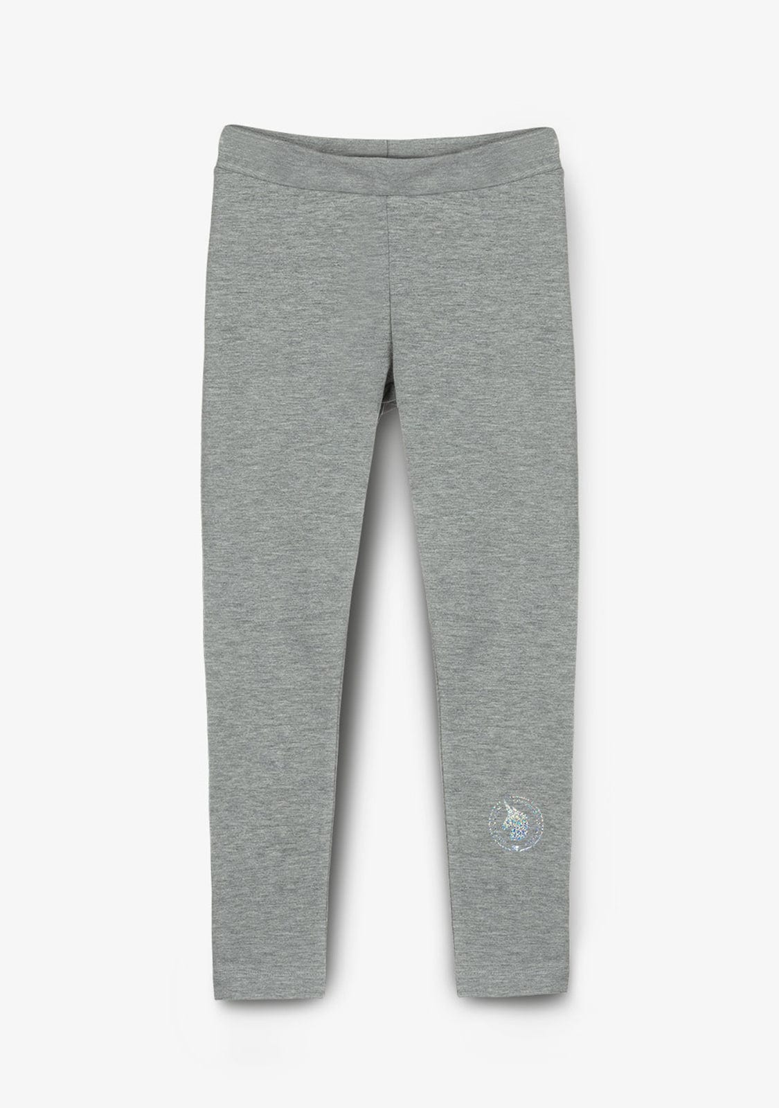 CONGUITOS TEXTIL Clothing Girl's Grey Cotton Leggings