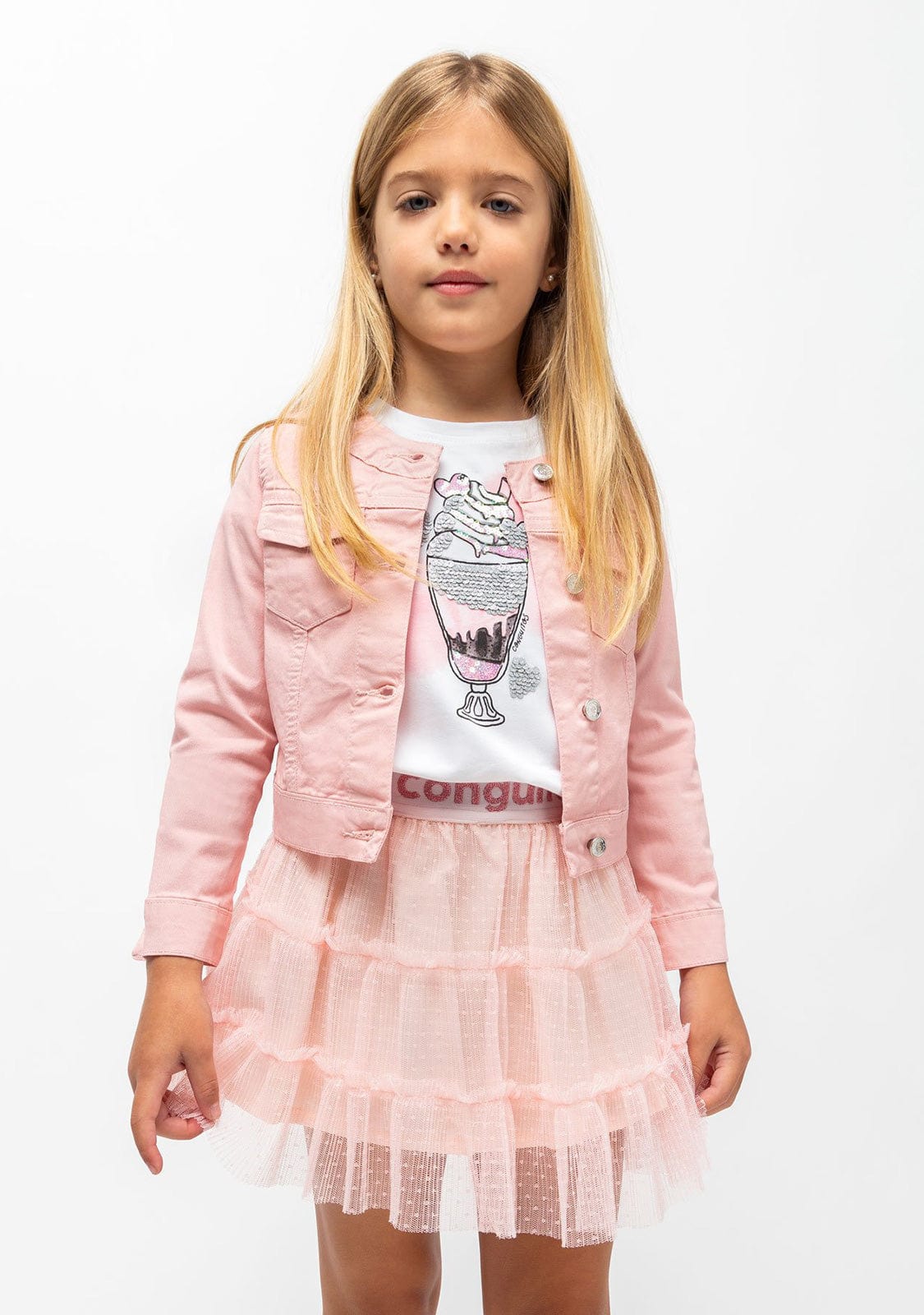 CONGUITOS TEXTIL Clothing Girl's "Ice Cream" T-shirt