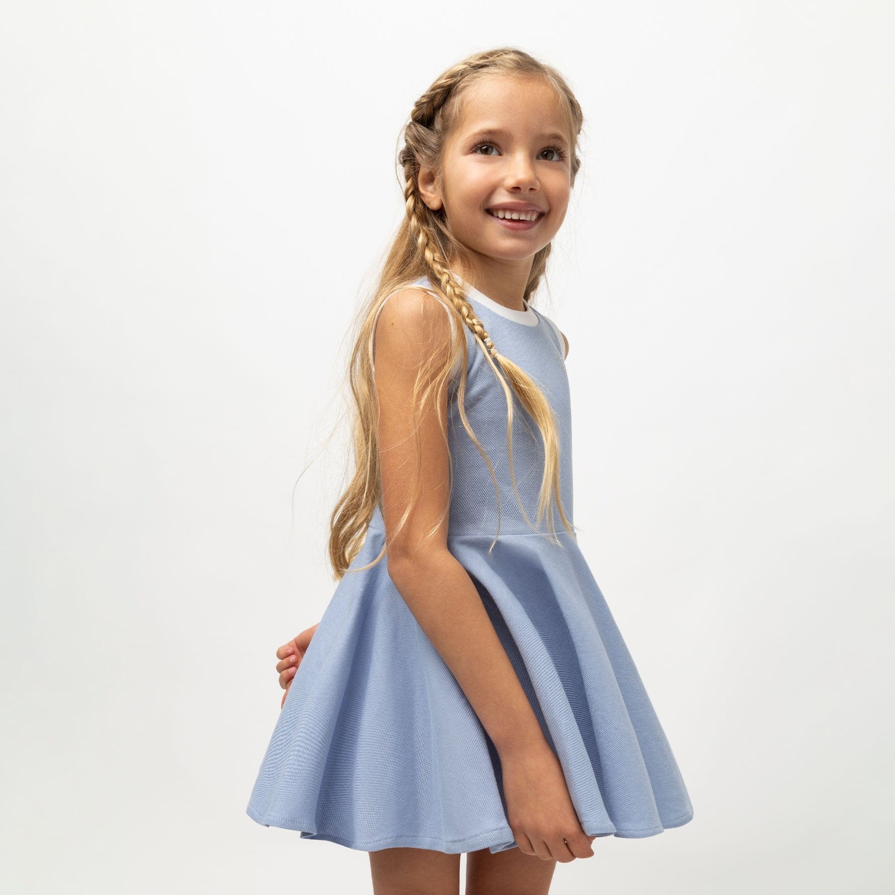 Girl s Light Blue Skater Dress