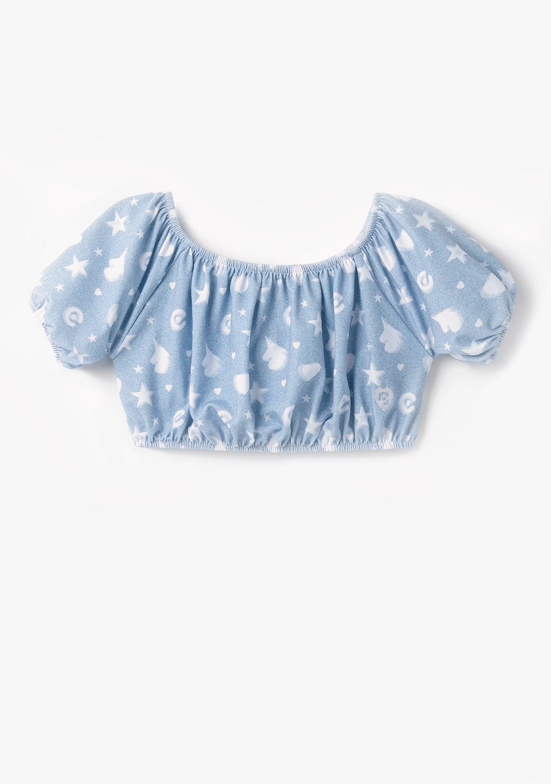 CONGUITOS TEXTIL MANGA CORTA Unicorn Stars Blue Top