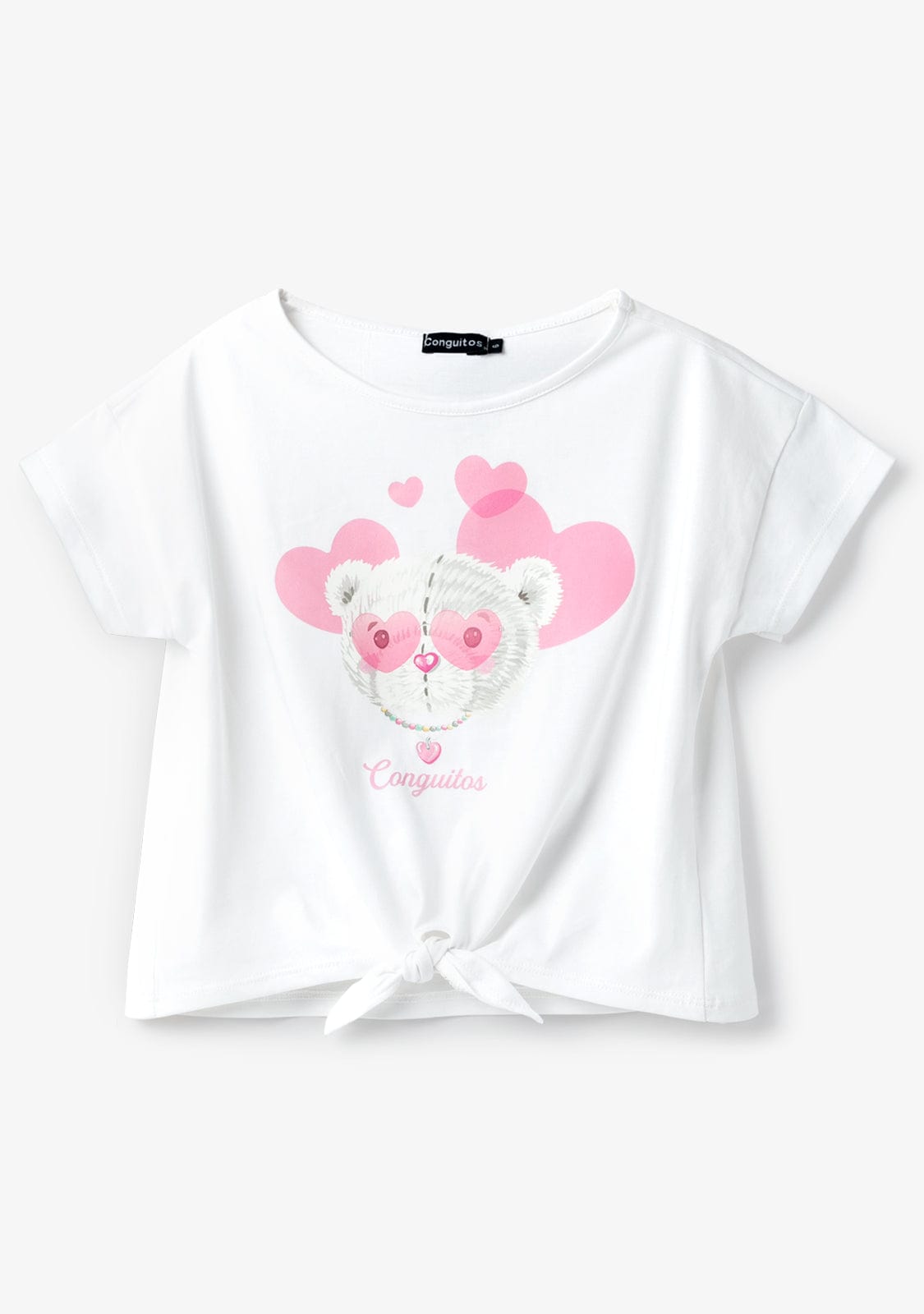 CONGUITOS TEXTIL MANGA CORTA White Bear Hearts T-shirt