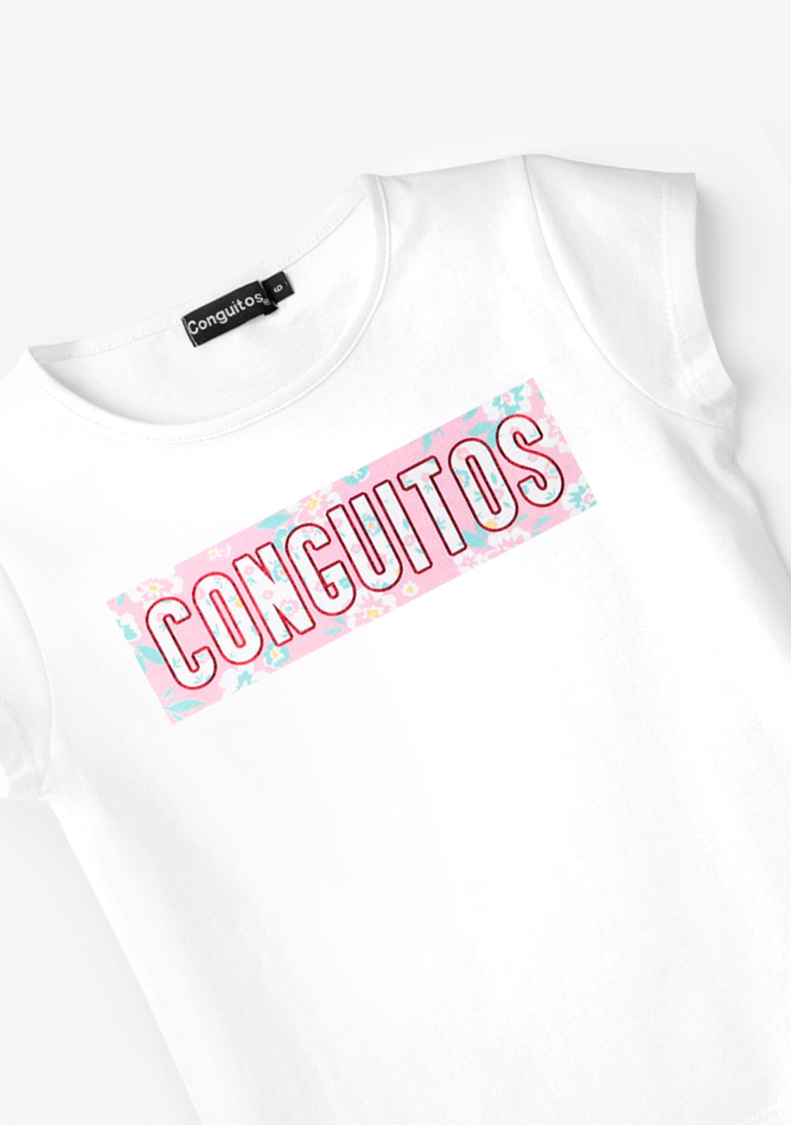 CONGUITOS TEXTIL MANGA CORTA White Flower T-Shirt