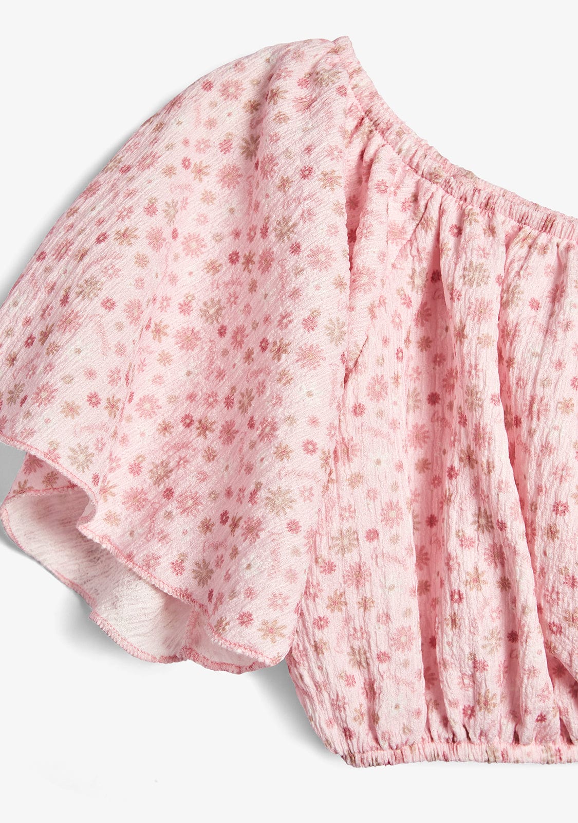 CONGUITOS TEXTIL ROPA / CAMISETAS / MANGA CORTA Pink Shoulders Flowers T-Shirt