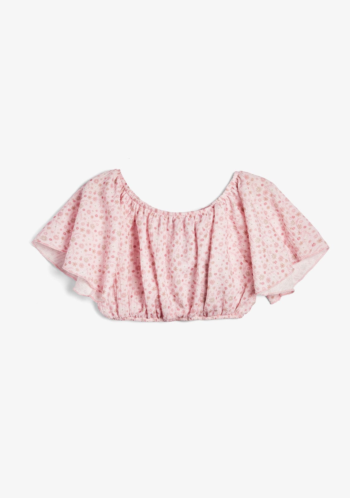 CONGUITOS TEXTIL ROPA / CAMISETAS / MANGA CORTA Pink Shoulders Flowers T-Shirt