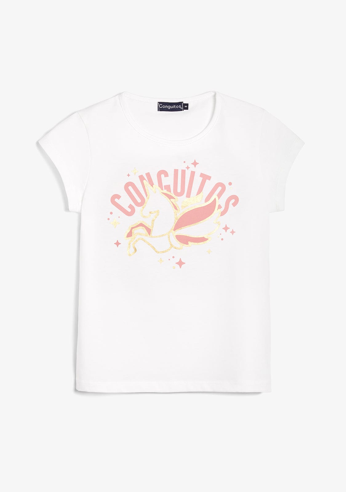 CONGUITOS TEXTIL ROPA / CAMISETAS / MANGA CORTA White Gold Unicorn T-Shirt