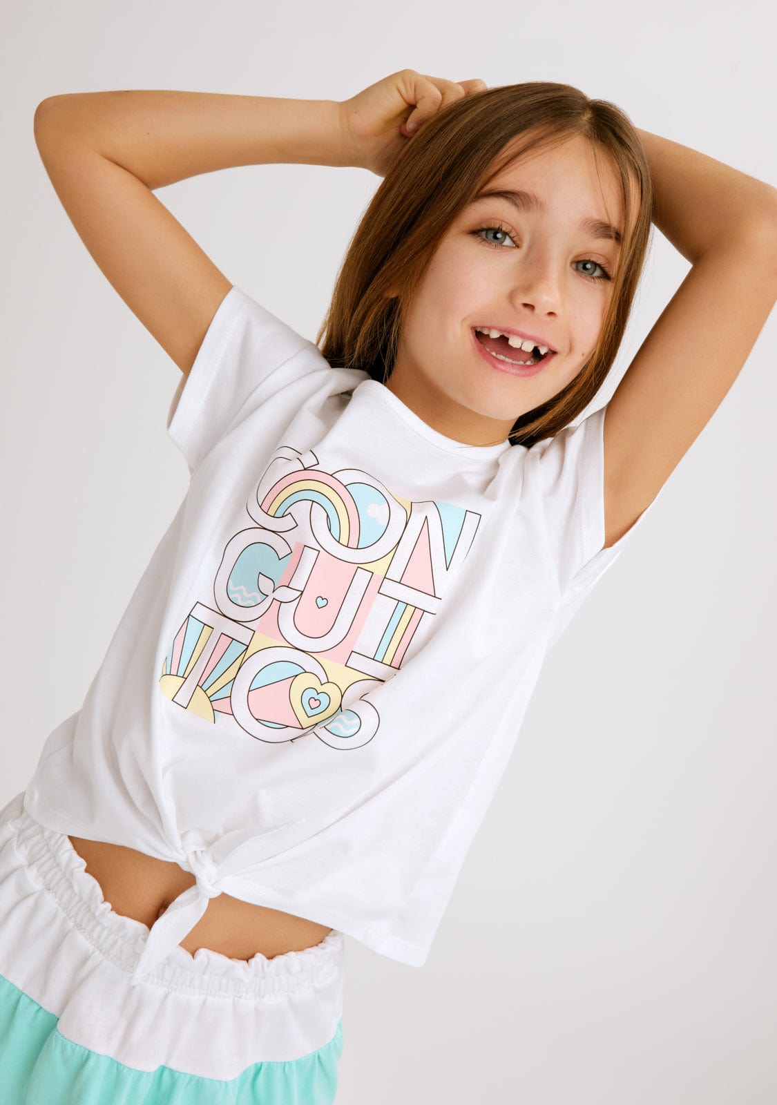 CONGUITOS TEXTIL ROPA / CAMISETAS / MANGA CORTA White Rainbow T-Shirt