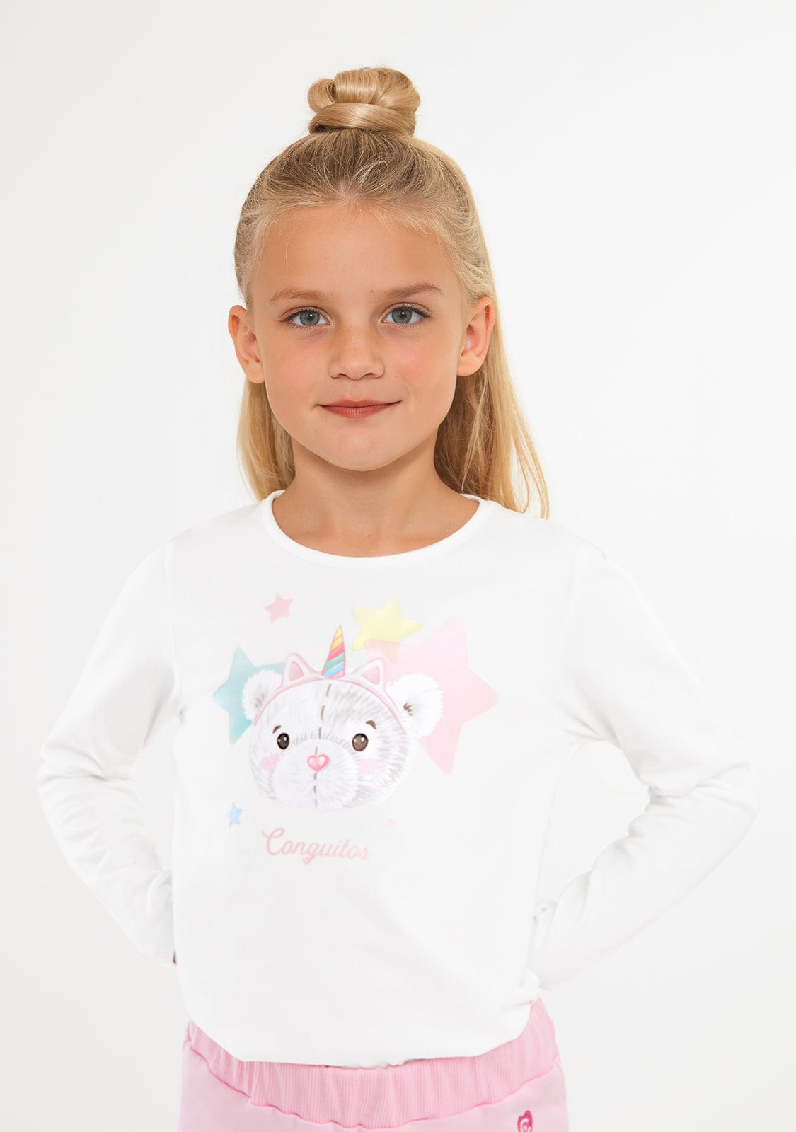 CONGUITOS TEXTIL ROPA / CAMISETAS / MANGA LARGA Off White Teddy Bear Stars T-Shirt