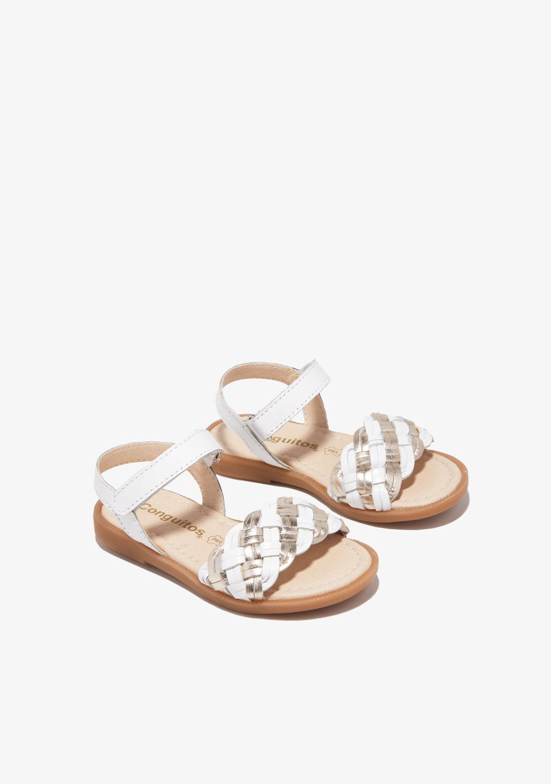 CONGUITOS TIRAS SANDALS NAPA WHITE