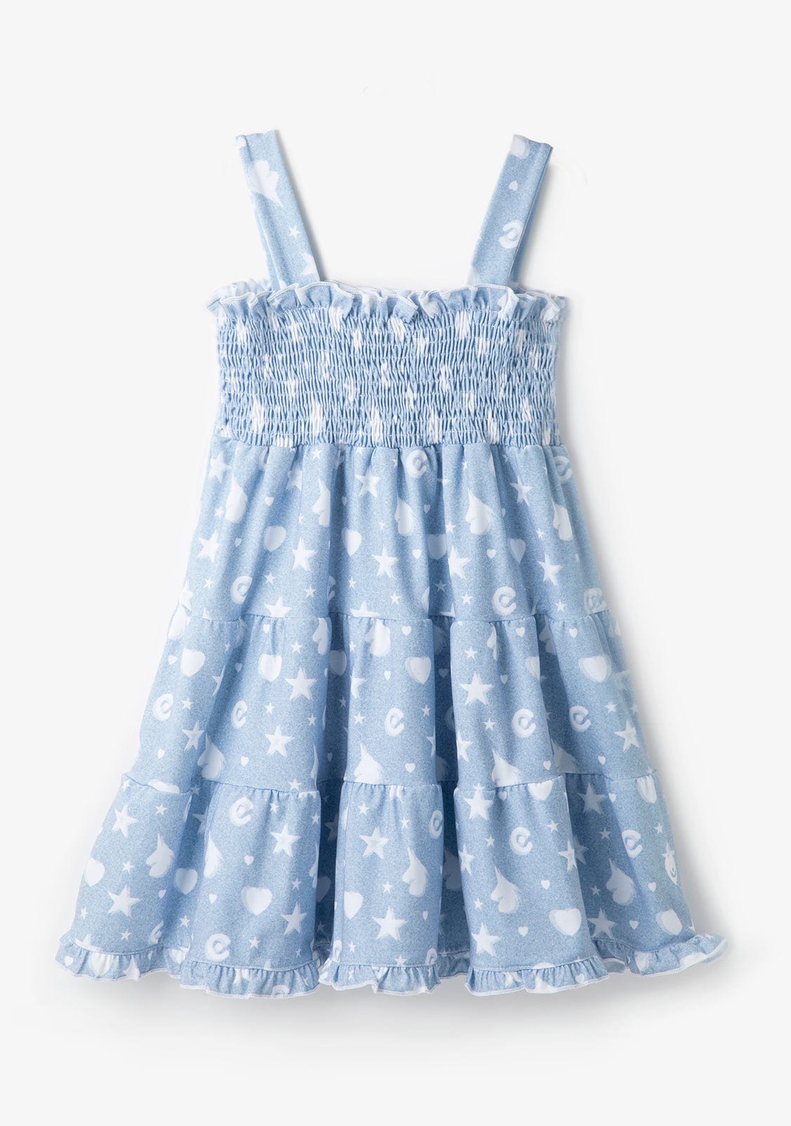 Conguitos VESTIDOS Unicorns Stars Hearts Blue Dress