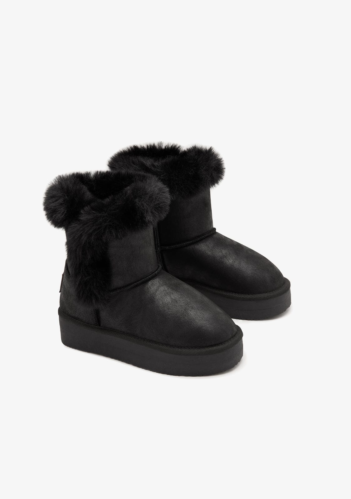 CONGUITOS ZAPATOS / BOTAS Y BOTINES / AUSTRALIANA Black Plush High Australian Boots High