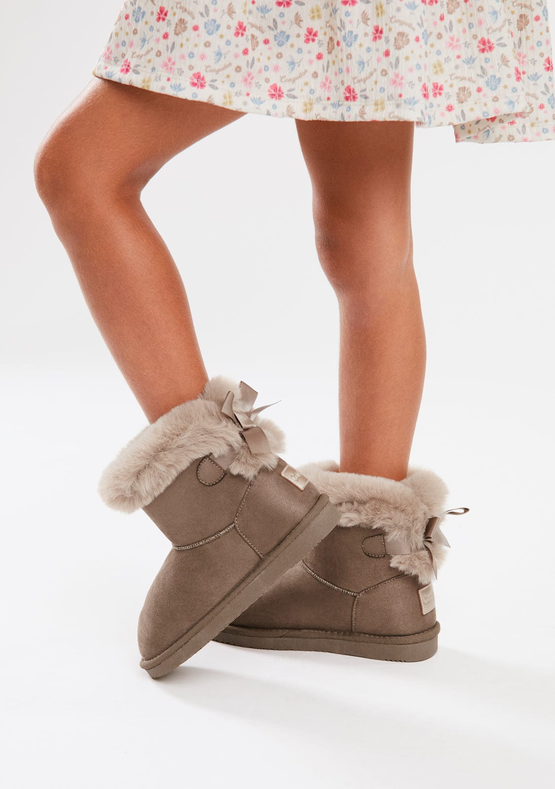 CONGUITOS ZAPATOS / BOTAS Y BOTINES / AUSTRALIANA Taupe Bow Water Repellent Australian Boots