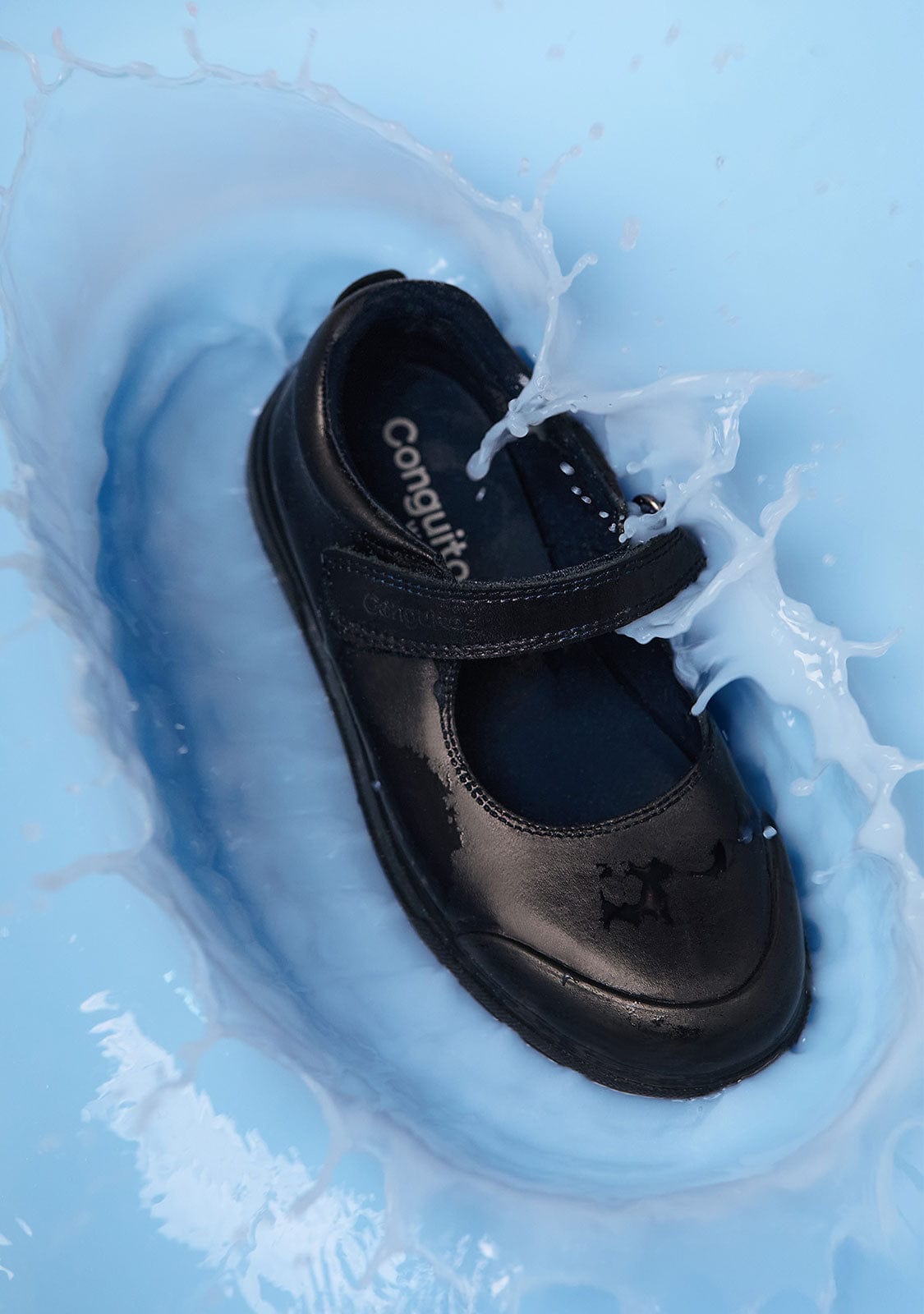 CONGUITOS ZAPATOS / COLEGIALES / MARY JANE Girl's Navy Indestructibles School Shoes