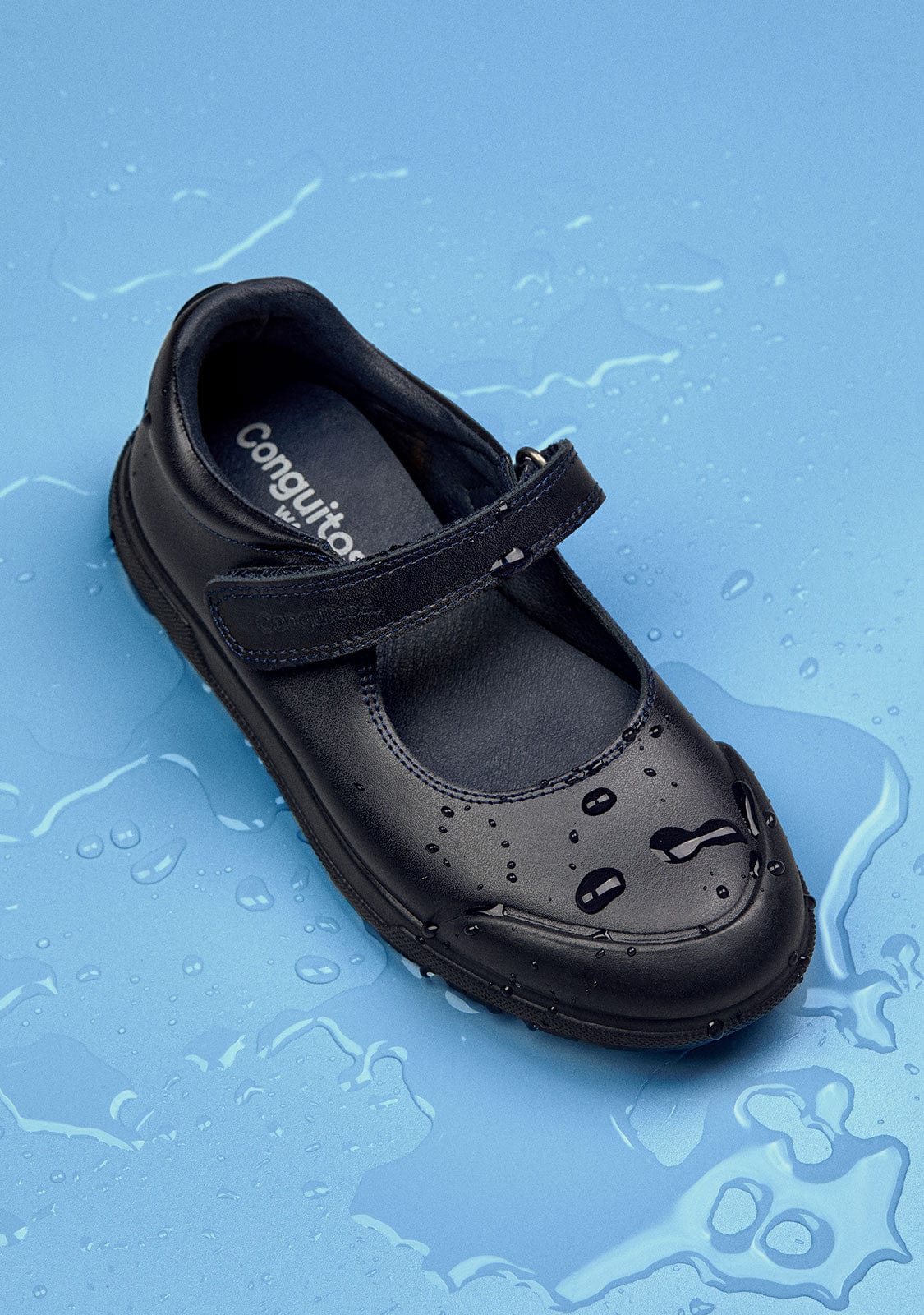 CONGUITOS ZAPATOS / COLEGIALES / MARY JANE Girl's Navy Indestructibles School Shoes