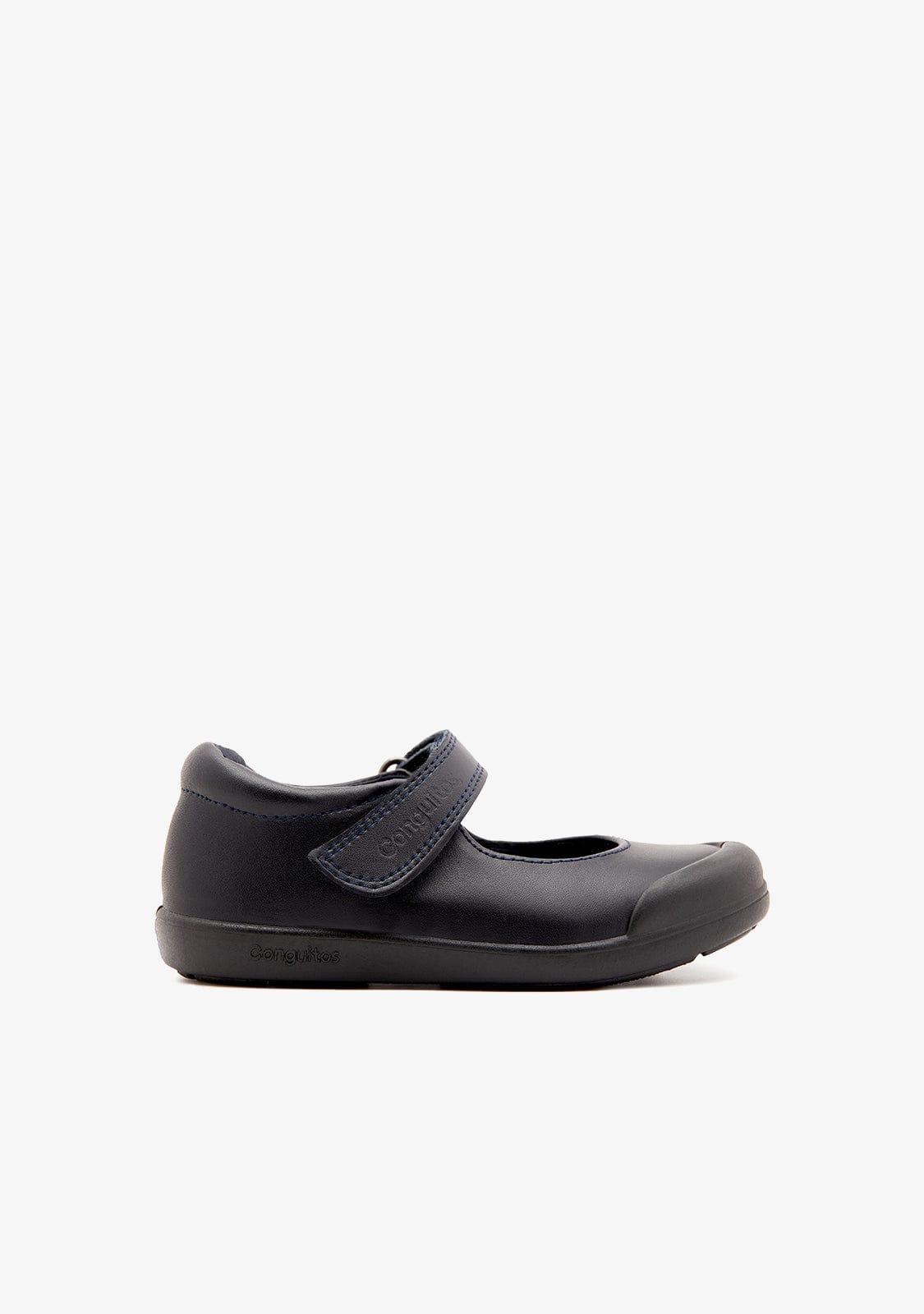 CONGUITOS ZAPATOS / COLEGIALES / MARY JANE Girl's Navy Washable Leather School Shoes