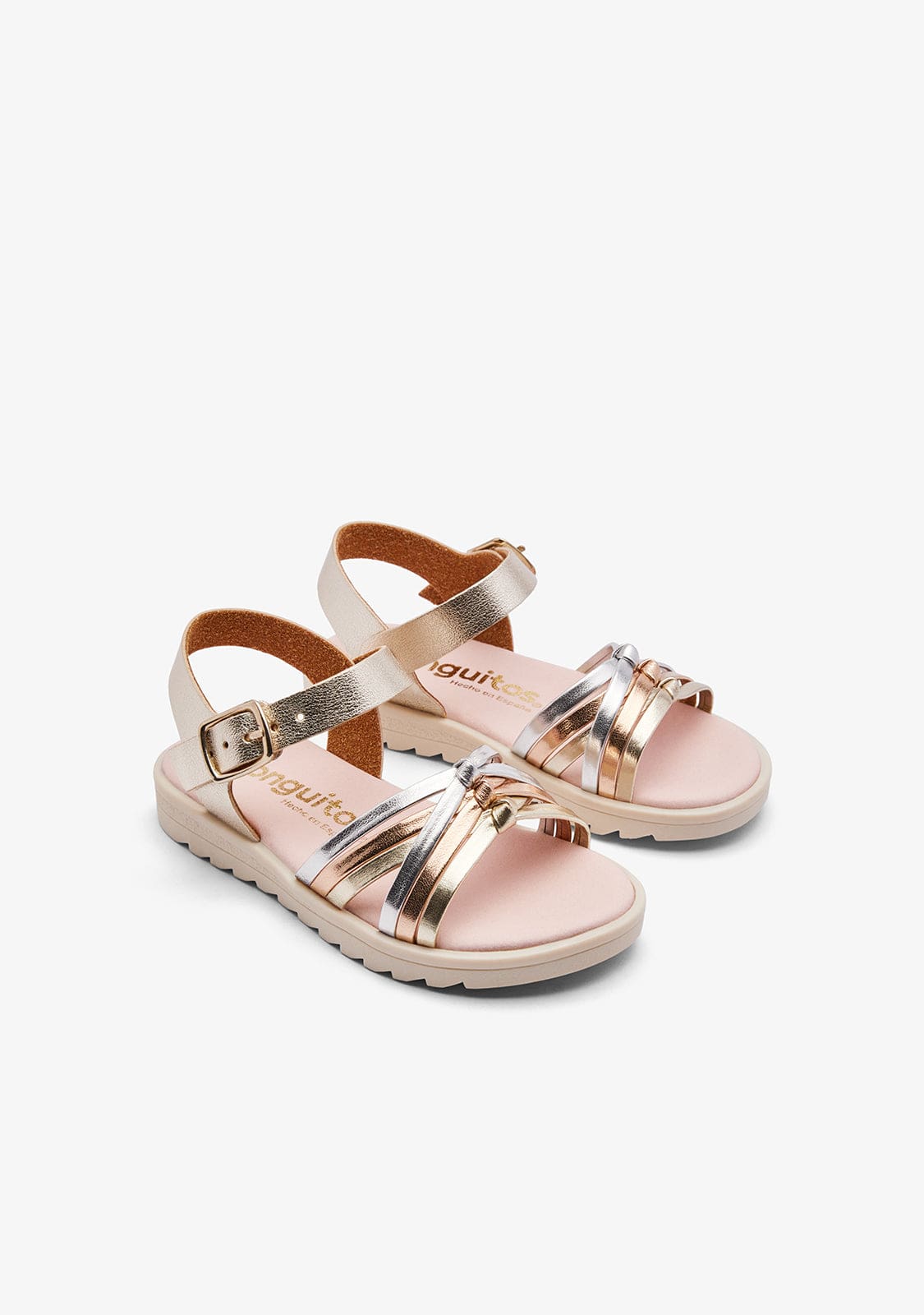 CONGUITOS ZAPATOS / SANDALIAS / HEBILLAS Multi Strips Knot Sandals