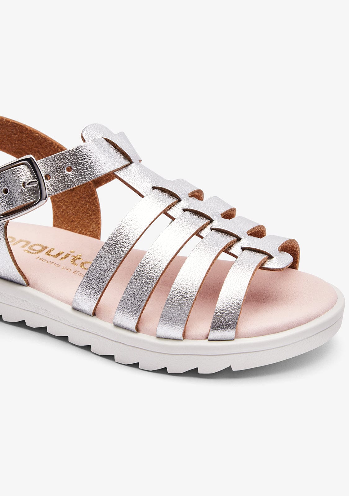 CONGUITOS ZAPATOS / SANDALIAS / HEBILLAS Silver Strips Malinche Sandals