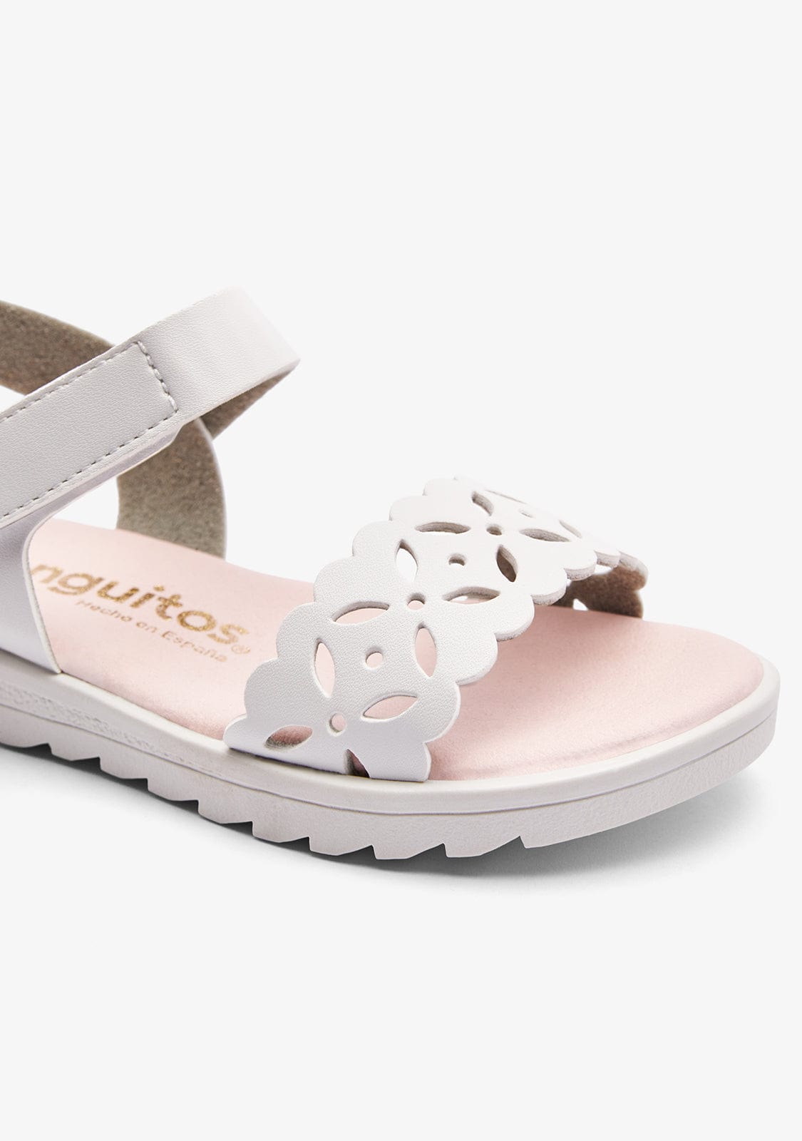 CONGUITOS ZAPATOS / SANDALIAS / HEBILLAS White Die-Cut Malinche Sandals