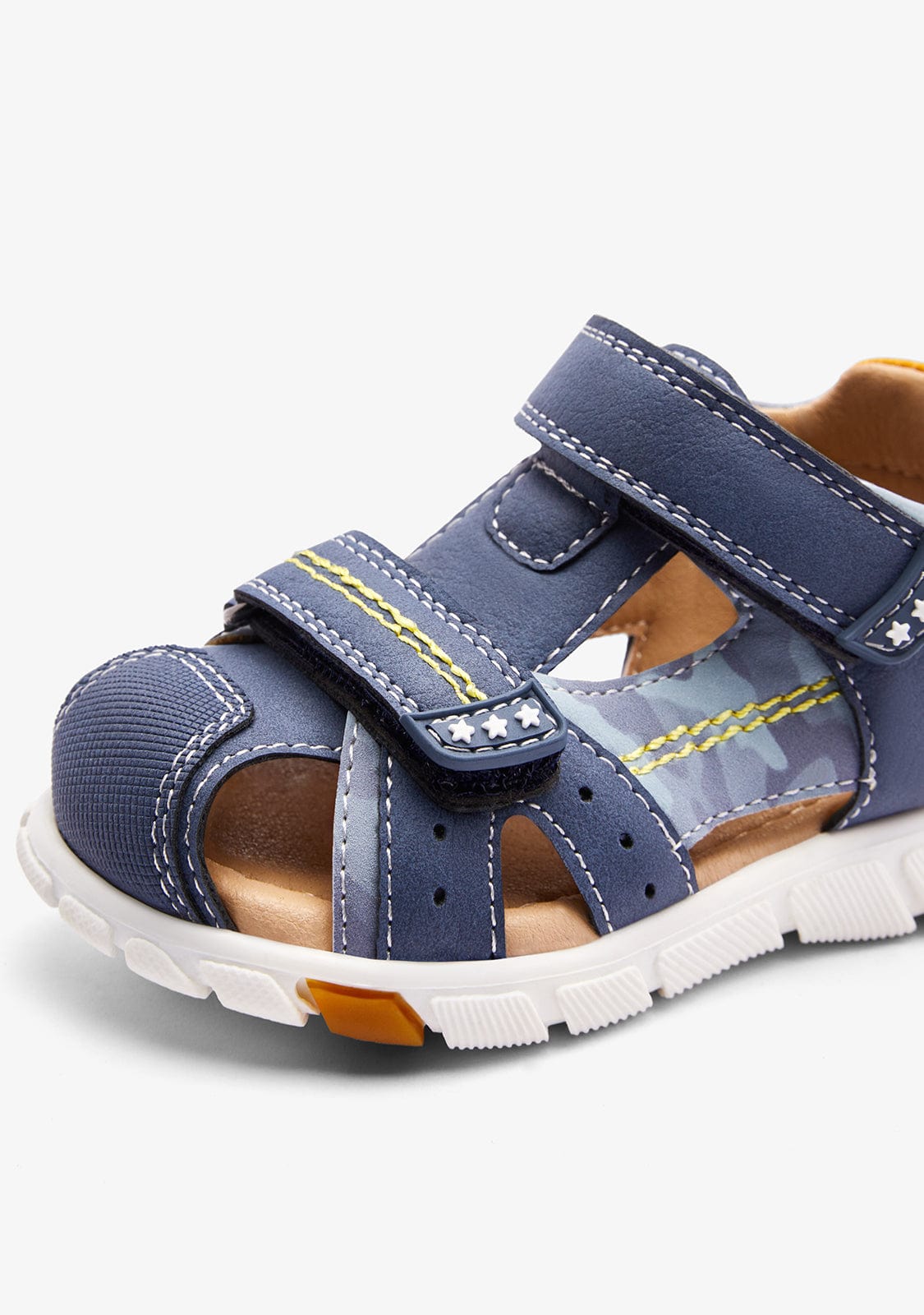 CONGUITOS ZAPATOS / SANDALIAS / TIRAS Blue Strips Closed Sandals