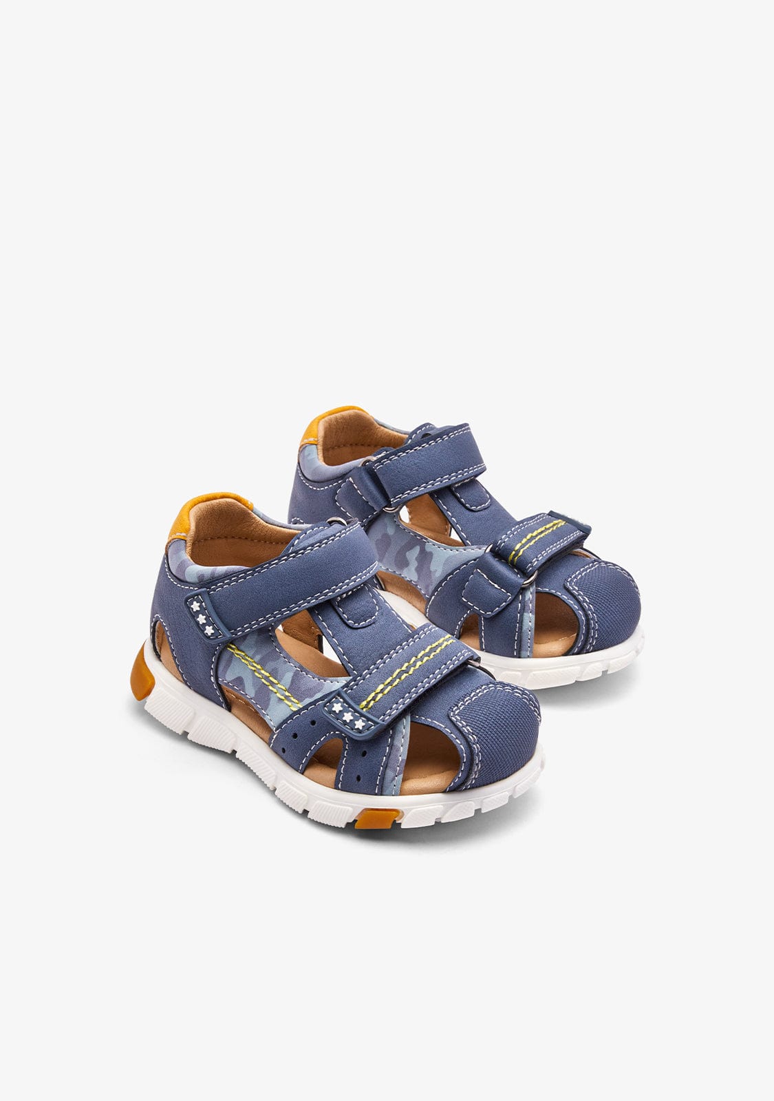 CONGUITOS ZAPATOS / SANDALIAS / TIRAS Blue Strips Closed Sandals