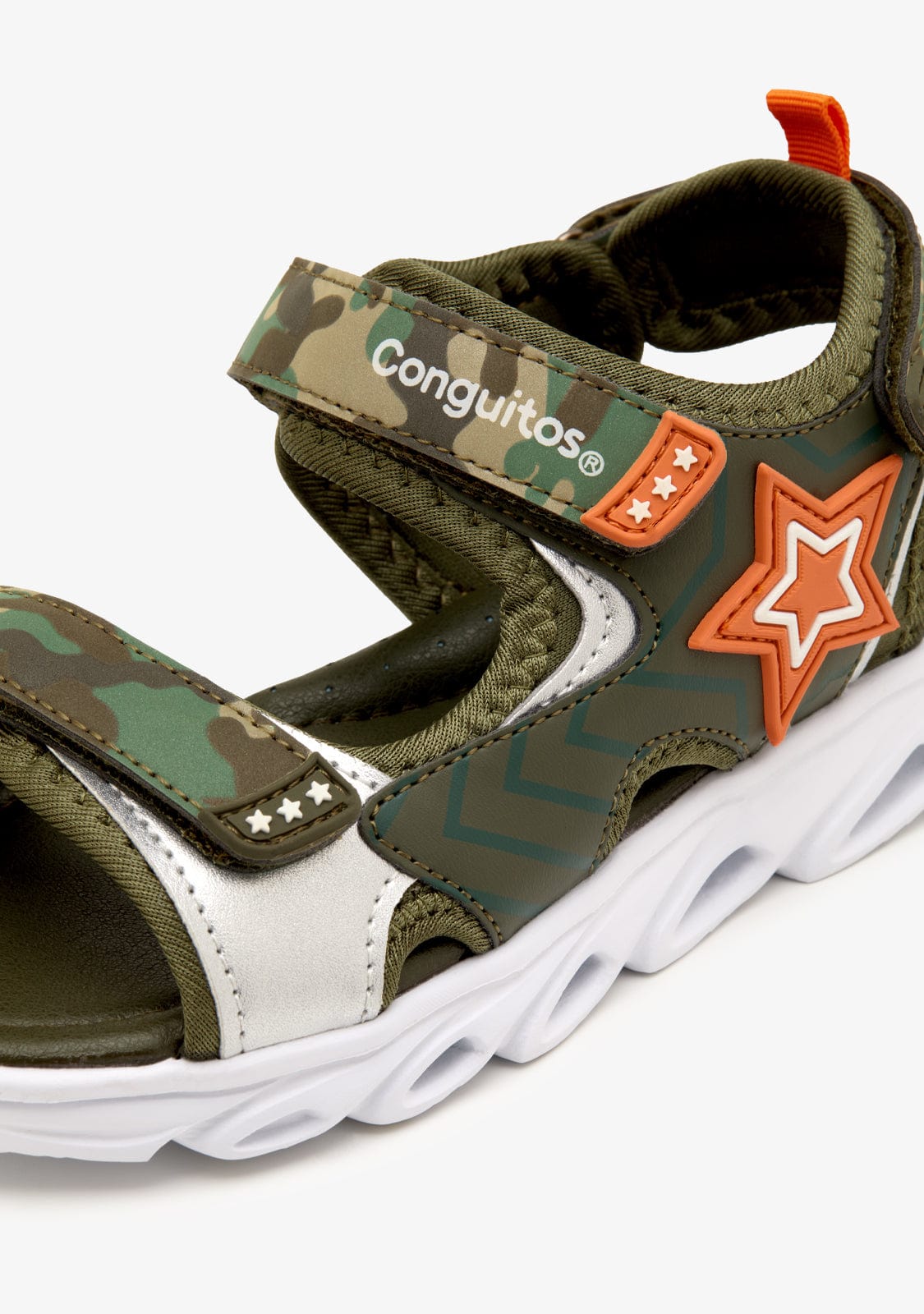 CONGUITOS ZAPATOS / SANDALIAS / TIRAS Green With Lights Sport Sandals