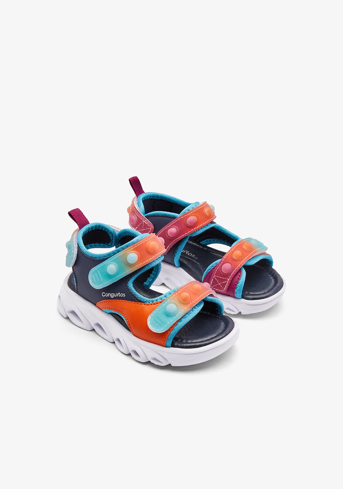 CONGUITOS ZAPATOS / SANDALIAS / TIRAS Navy / Orange Light Pop Sandals