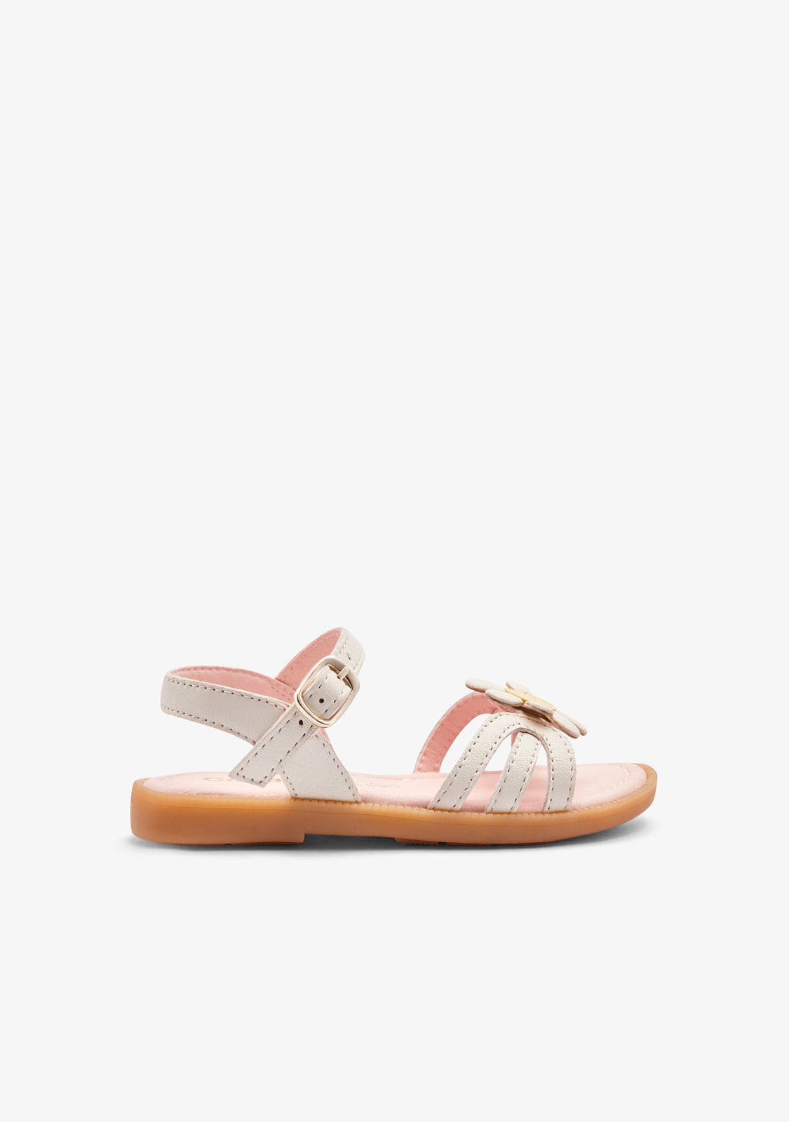 CONGUITOS ZAPATOS / SANDALIAS / TIRAS White Flower Strips Sandals