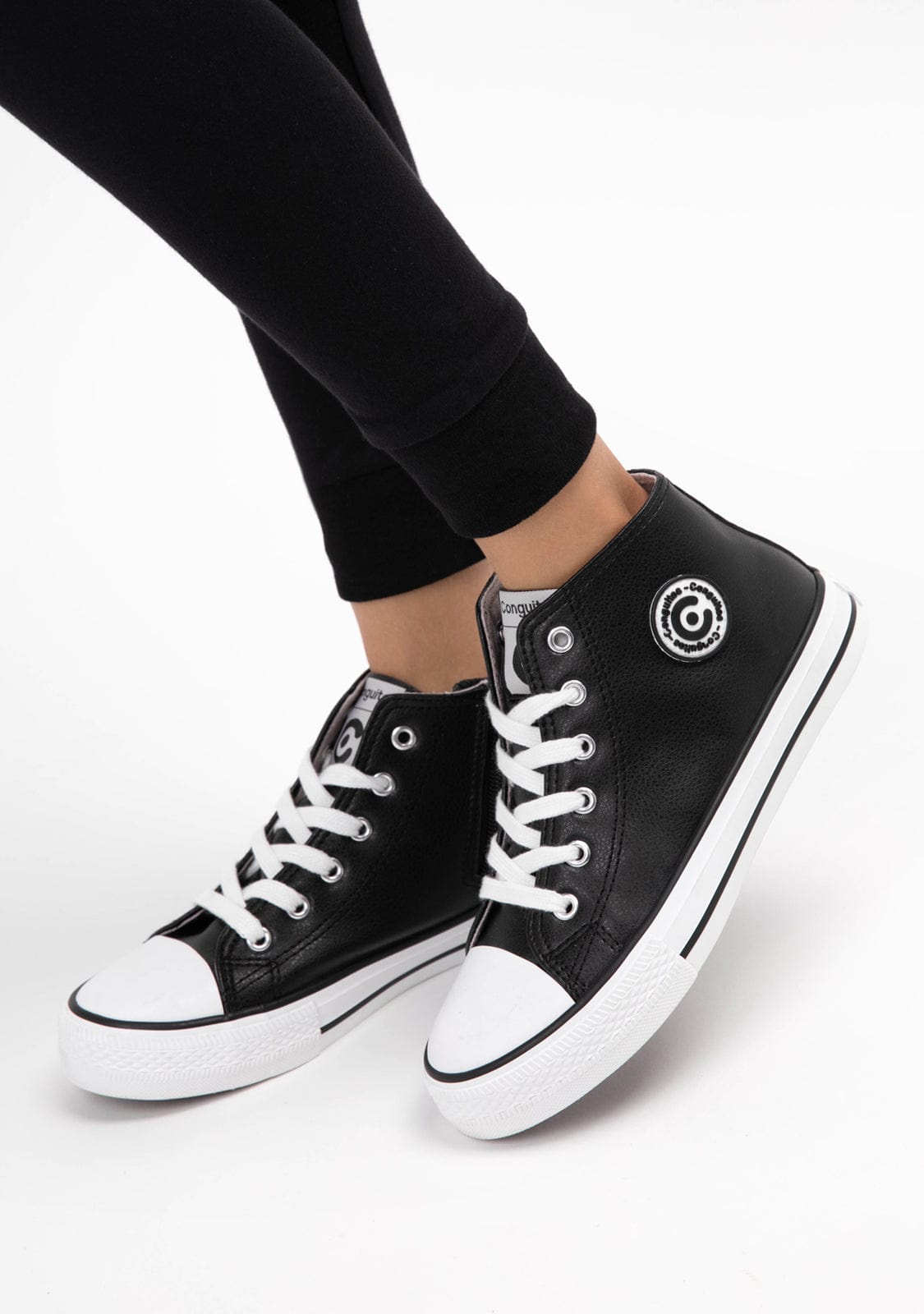 CONGUITOS ZAPATOS / SNEAKERS / BASKET Black Basic High Sneakers