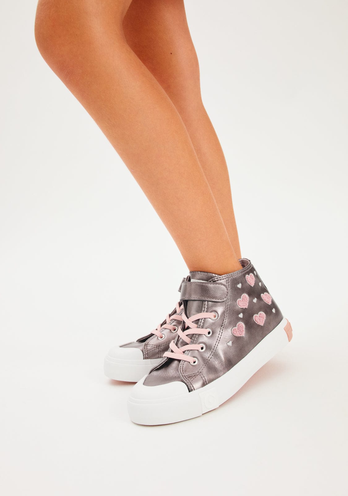 CONGUITOS ZAPATOS / SNEAKERS / BASKET Pink / White Stars High Sneakers