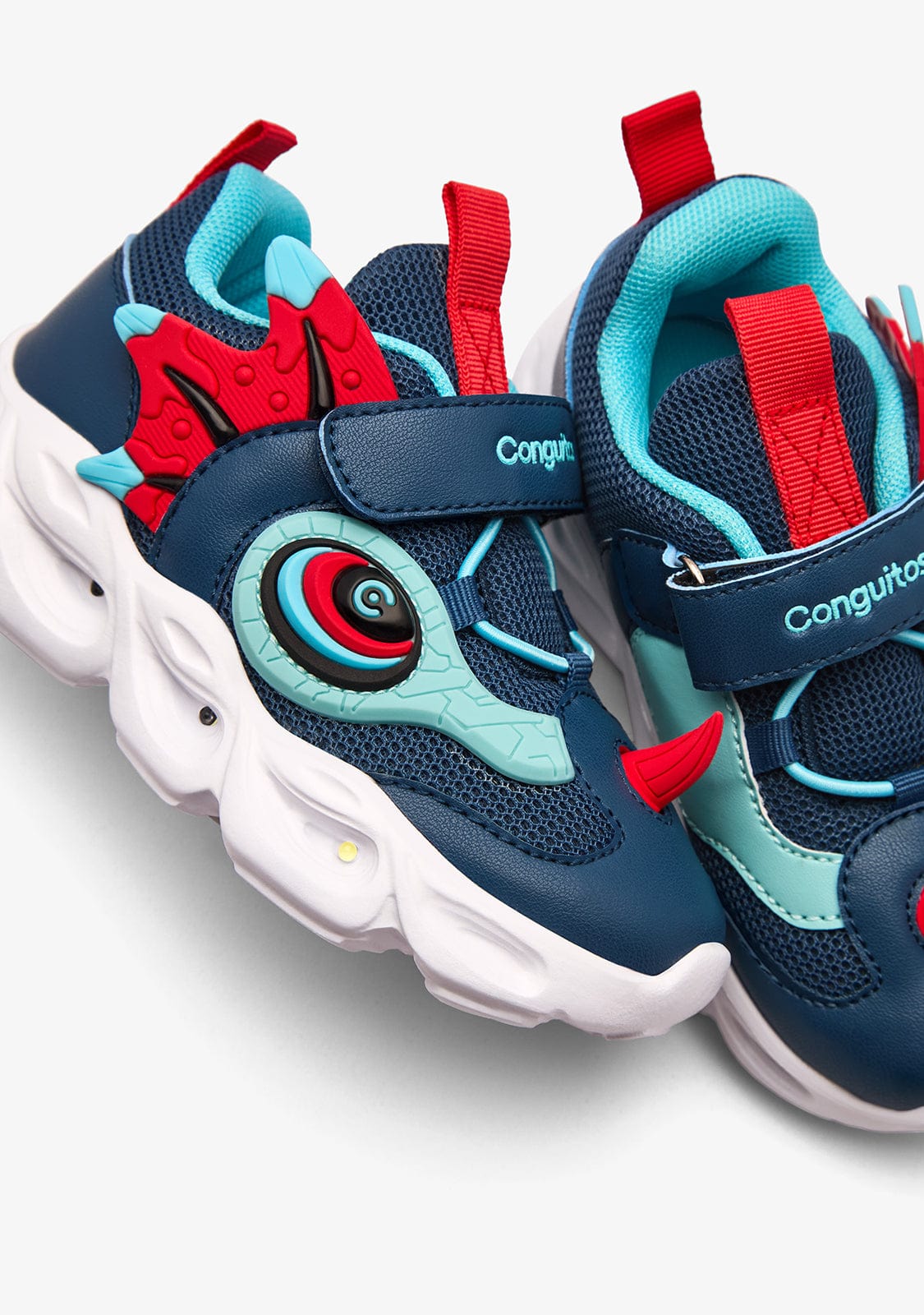 CONGUITOS ZAPATOS / SNEAKERS / JOGGING Blue Dinosaur Lights Sneakers