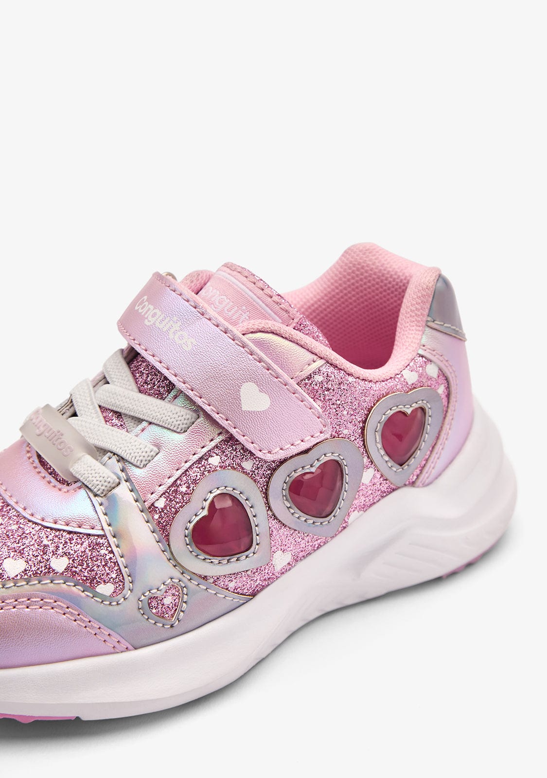 CONGUITOS ZAPATOS / SNEAKERS / JOGGING Pink Heart Lights Sneakers