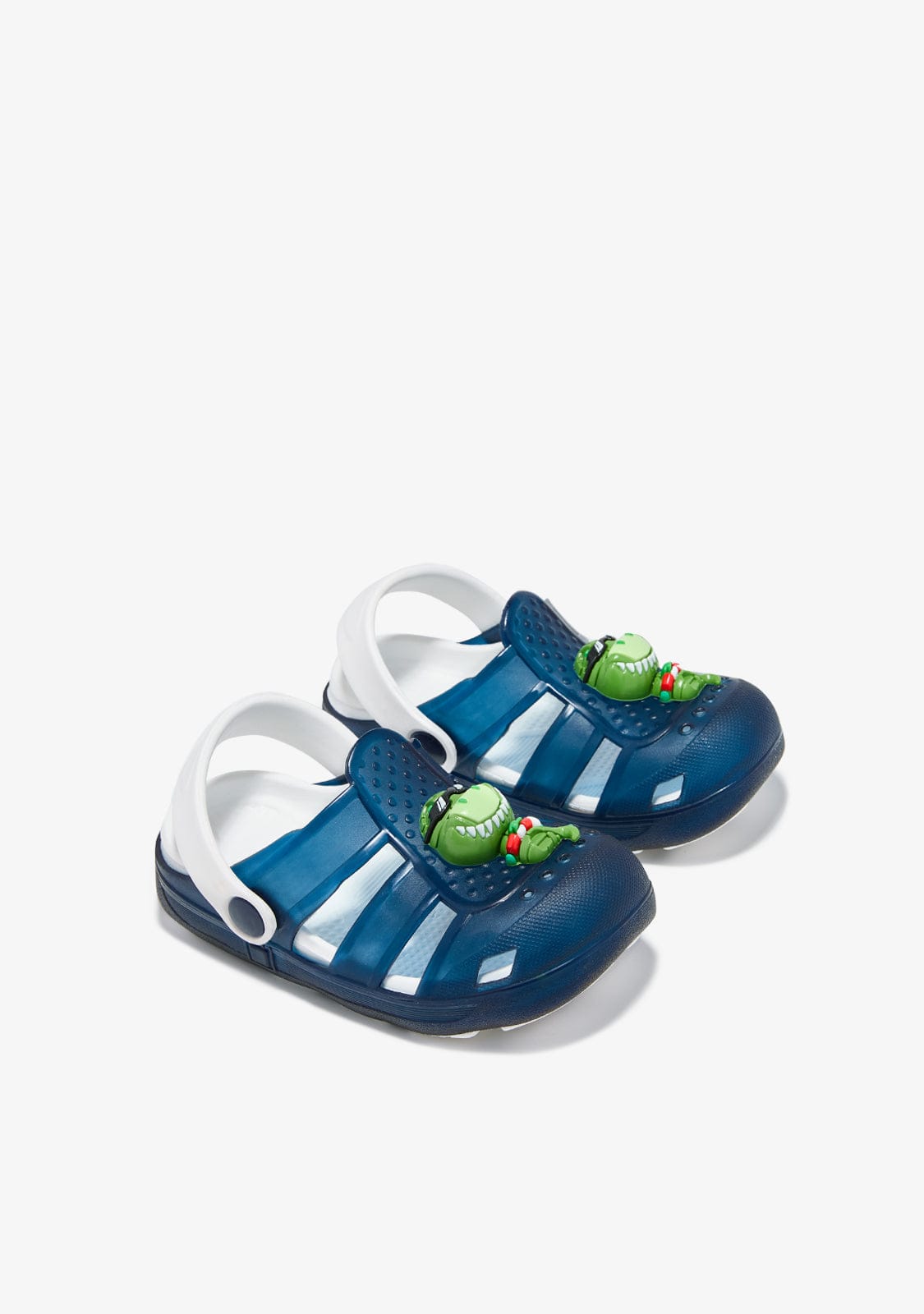 CONGUITOS ZUECO Navy With Lights Clogs