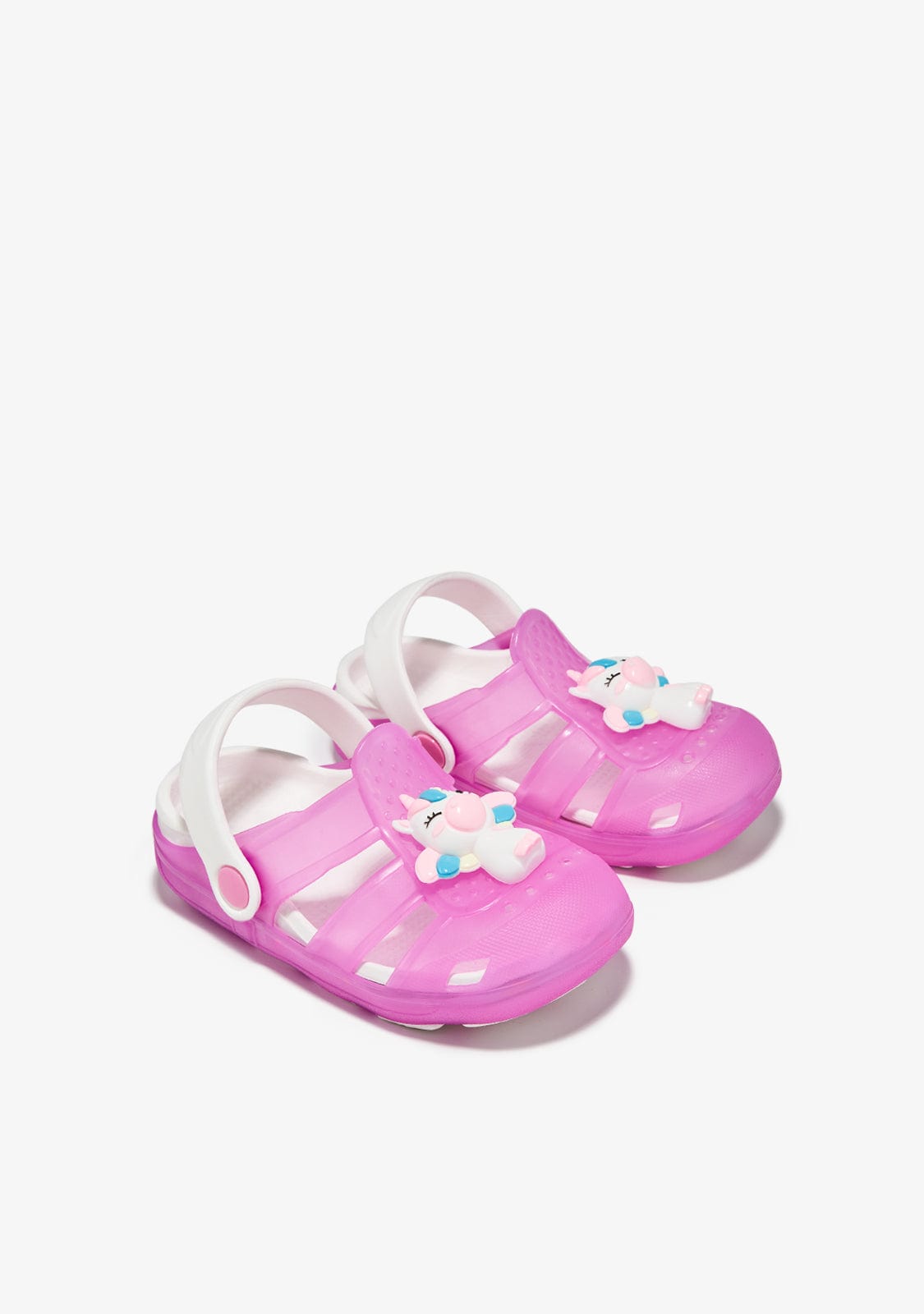 CONGUITOS ZUECO Pink Unicorn With Lights Clogs