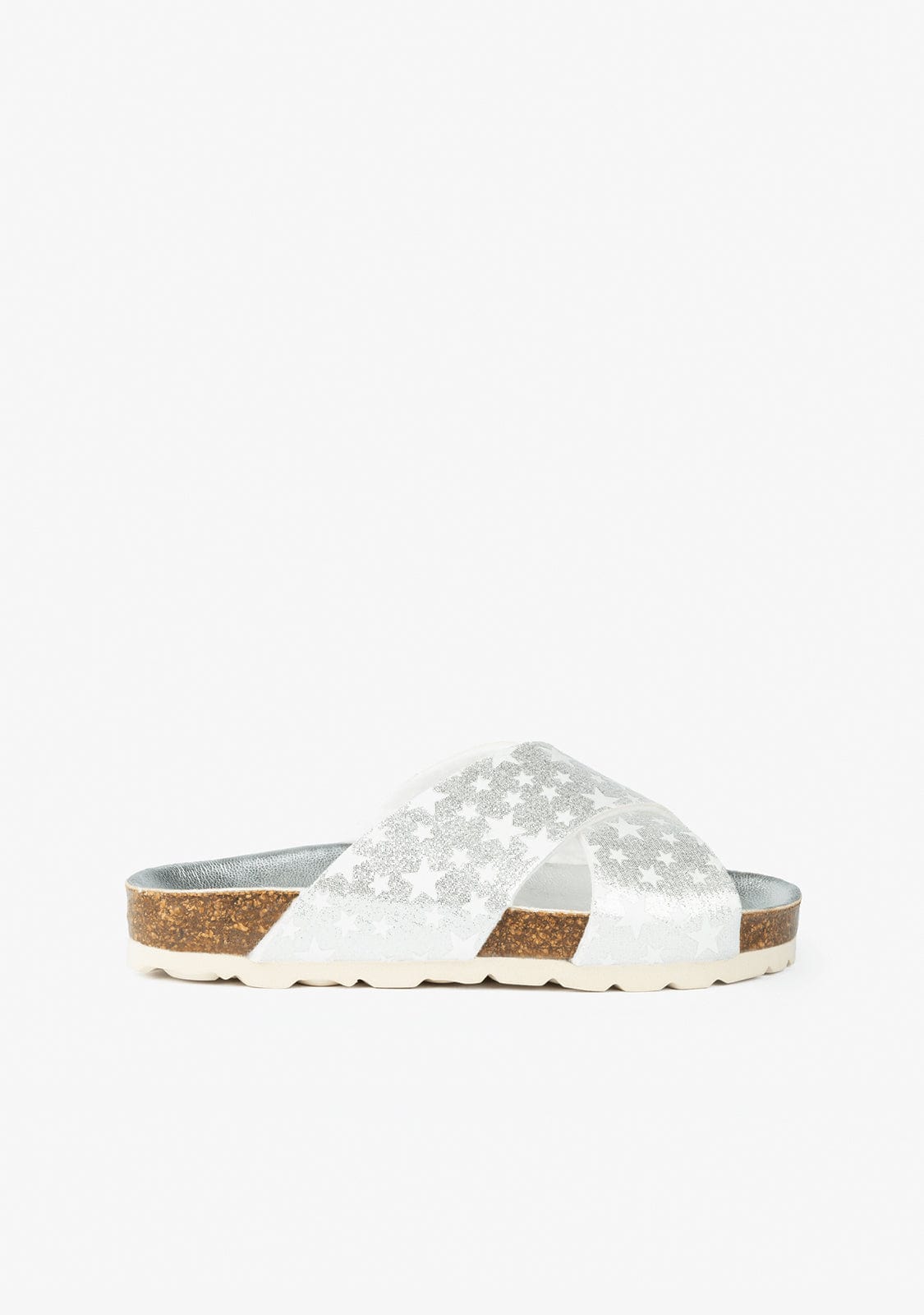 FRESAS CON NATA Shoes Girl's Stars Silver Bio Sandals