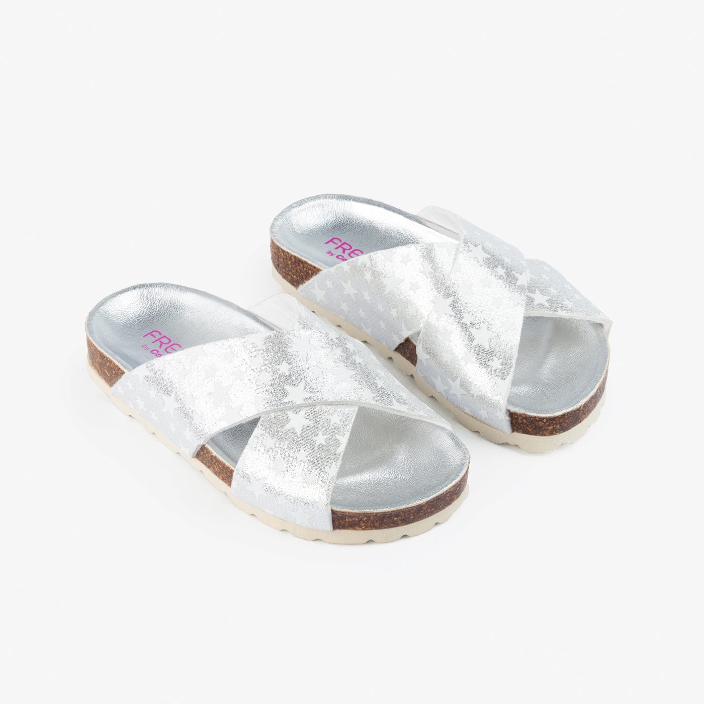 FRESAS CON NATA Shoes Girl's Stars Silver Bio Sandals