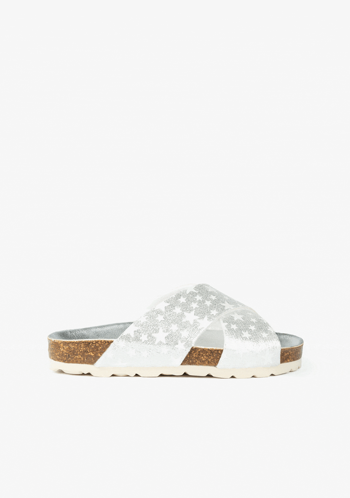 FRESAS CON NATA Shoes Girl's Stars Silver Bio Sandals