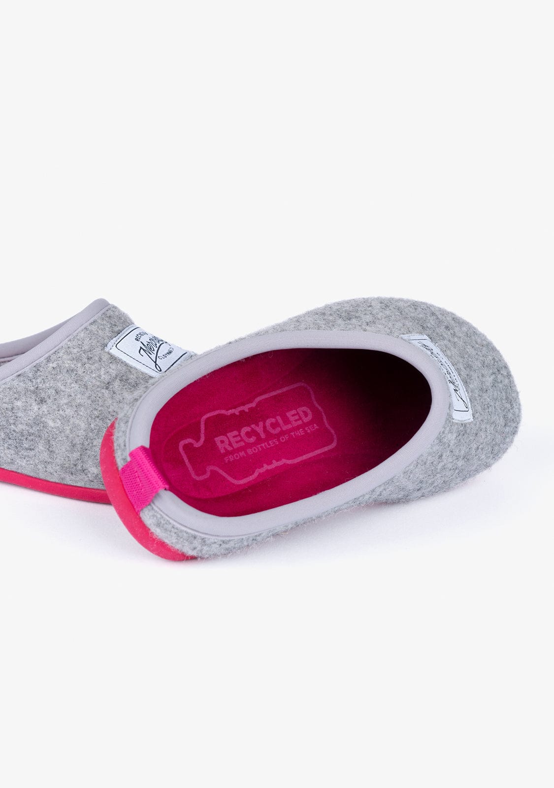 MERCREDY Shoes Grey Pink Ecological Home Slippers