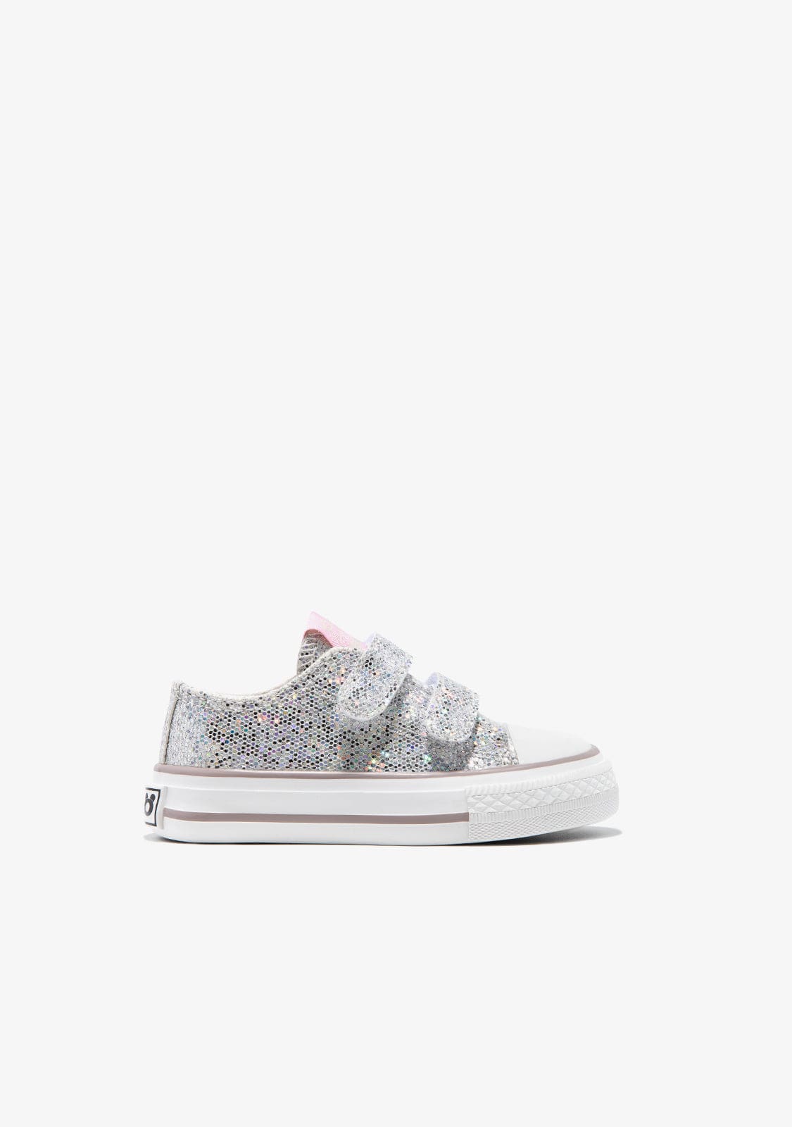 OSITO BASKET Baby´s Silver Glitter Sneakers