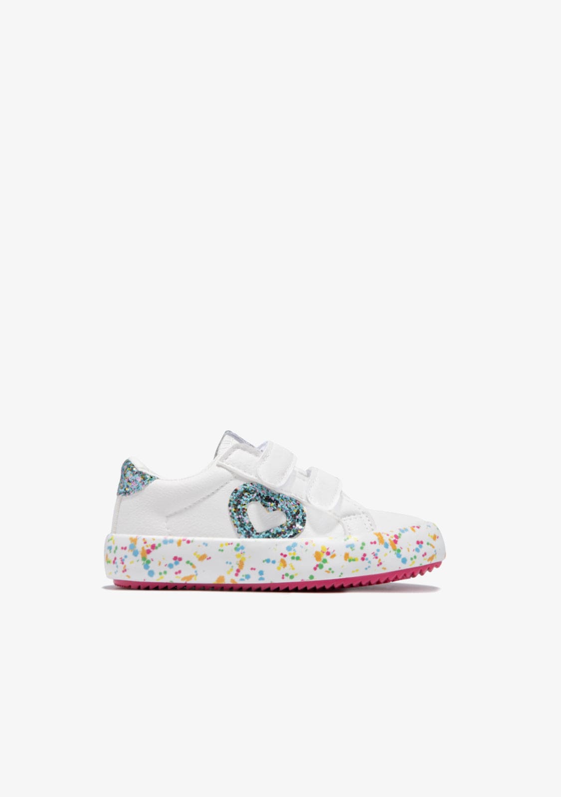 OSITO BASKET Confetti Glitter White Baby´s Sneakers