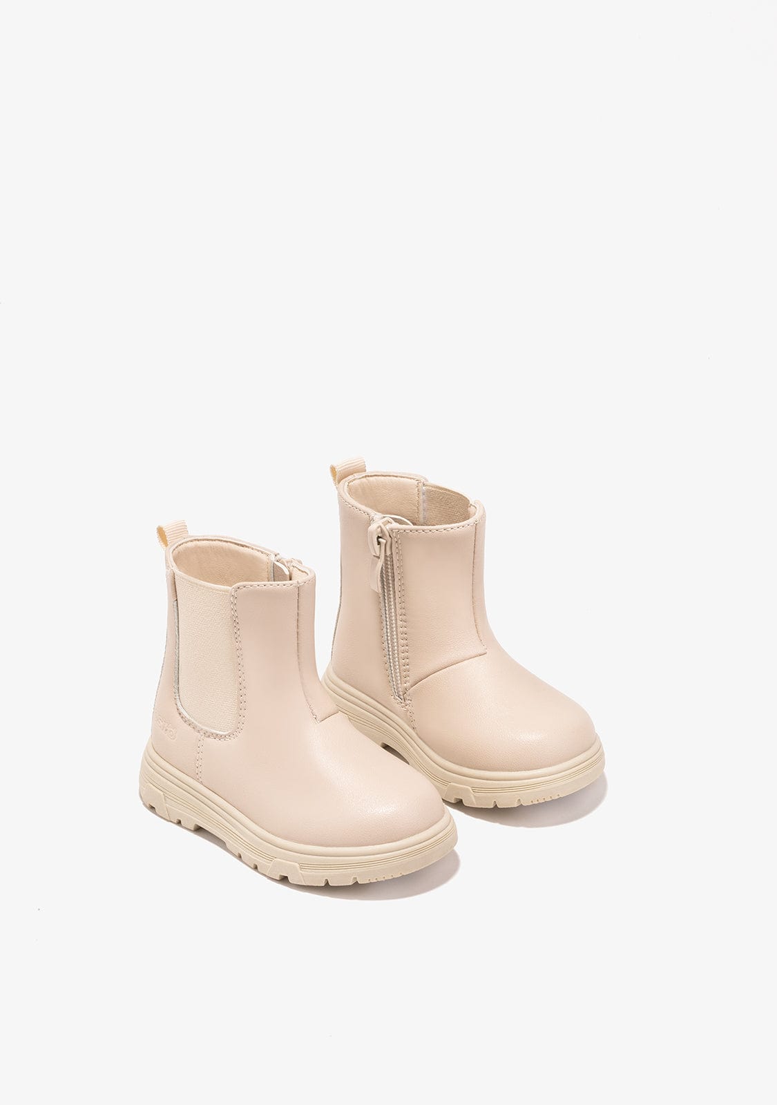 OSITO Shoes Baby's Beige Elastics Ankle Boots