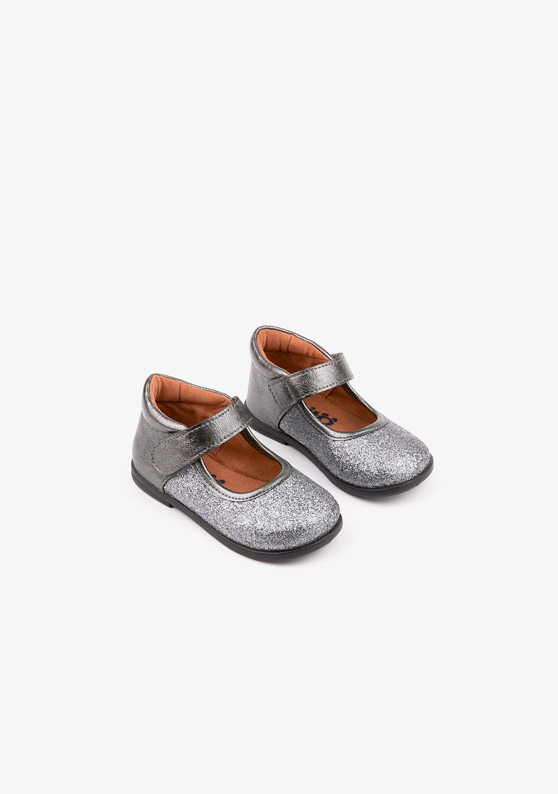 OSITO Shoes Baby's Lead Mary Janes Glitter