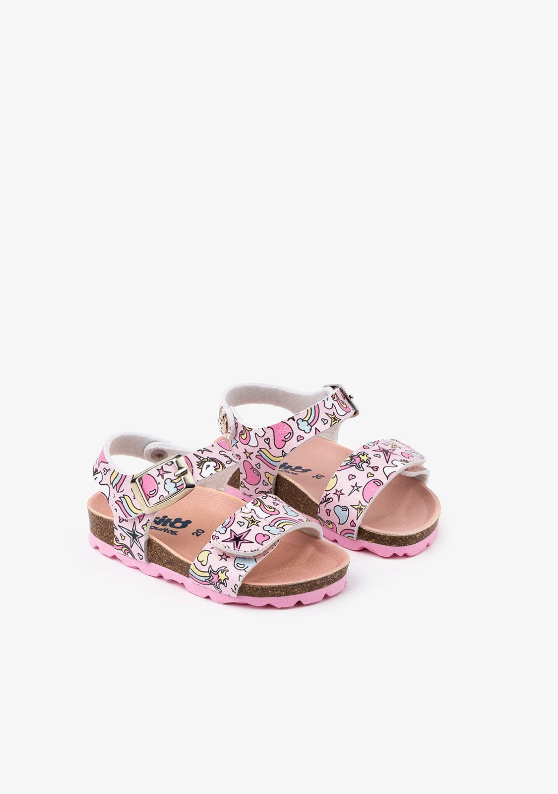 OSITO Shoes Baby's Multi Unicorn Print Bio Sandals