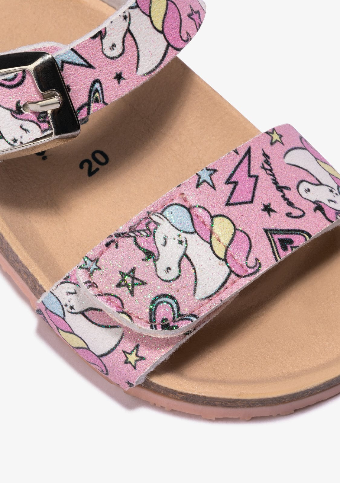 OSITO Shoes Baby's Pink Bio Unicorn Sandals