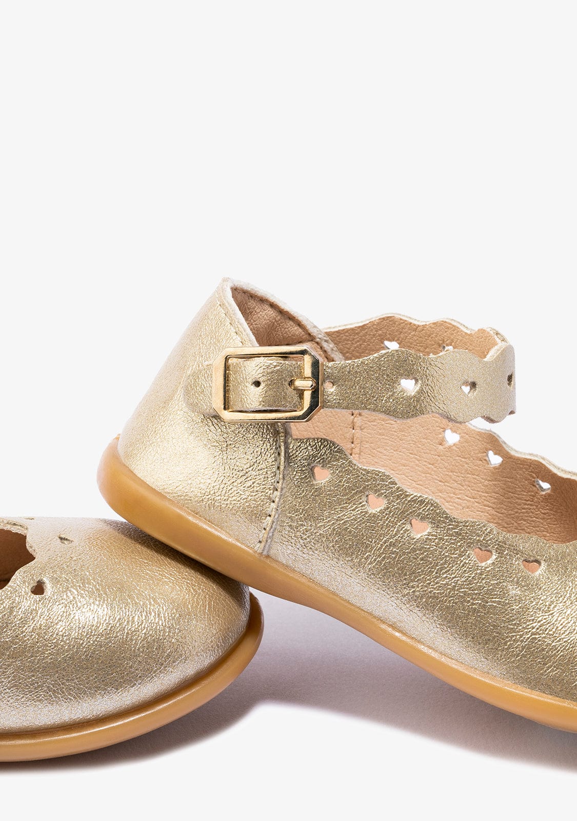 OSITO Shoes Baby's Platinum Buckle Ballerinas