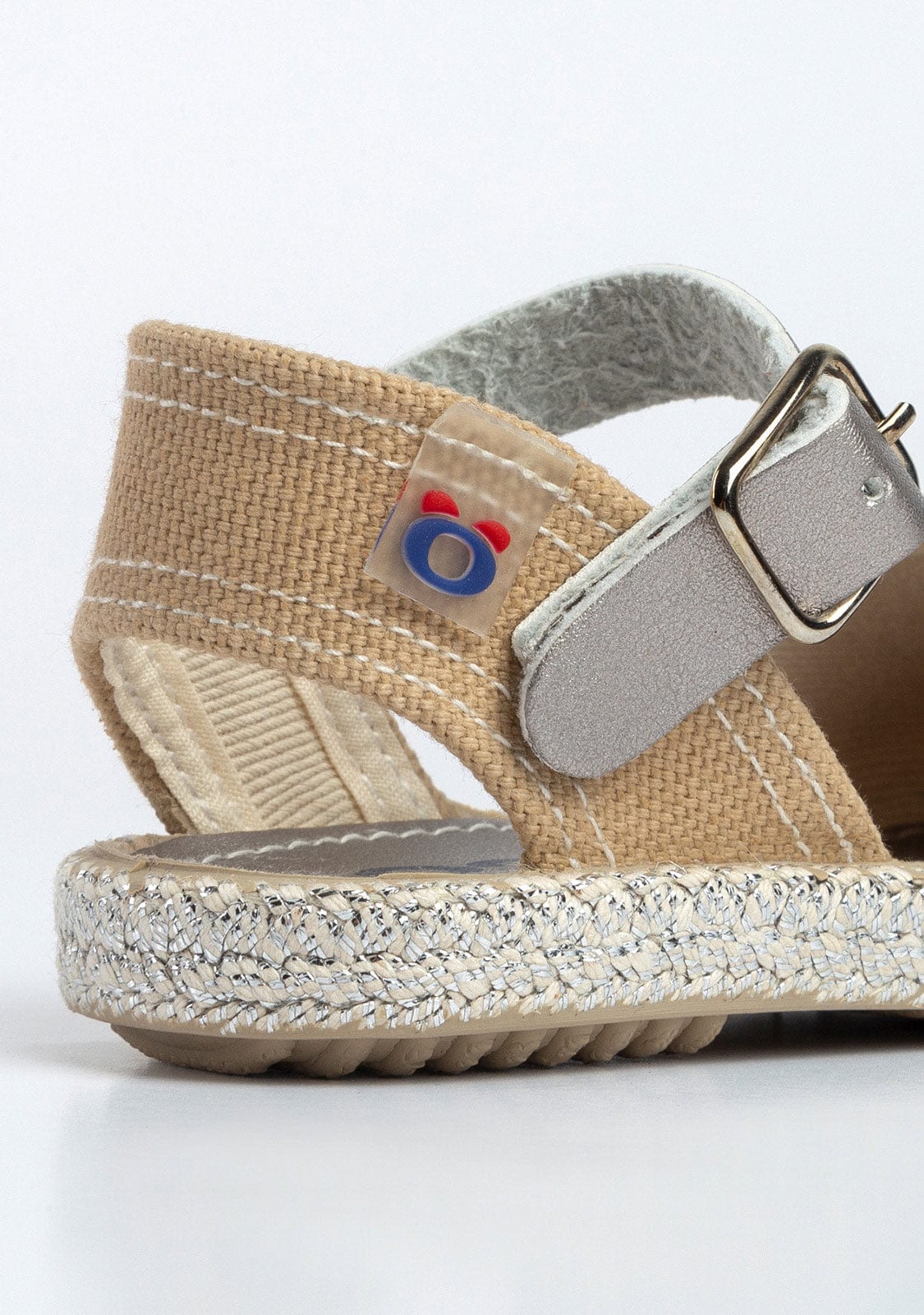 OSITO Shoes Baby's Star Silver Glow Espadrilles